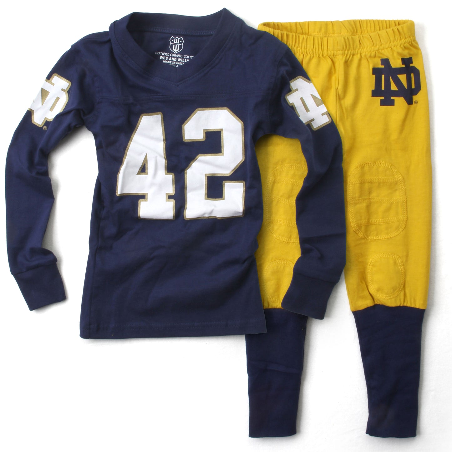 Notre Dame Fighting Irish Kids Football Pajama
