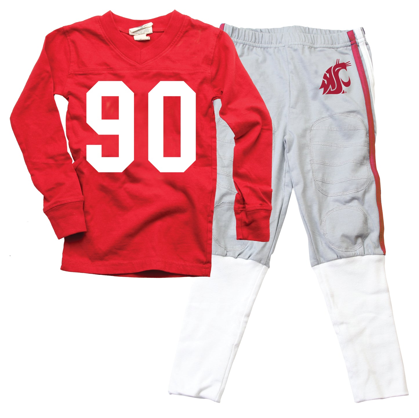 Washington State Cougars Kids Football Pajama