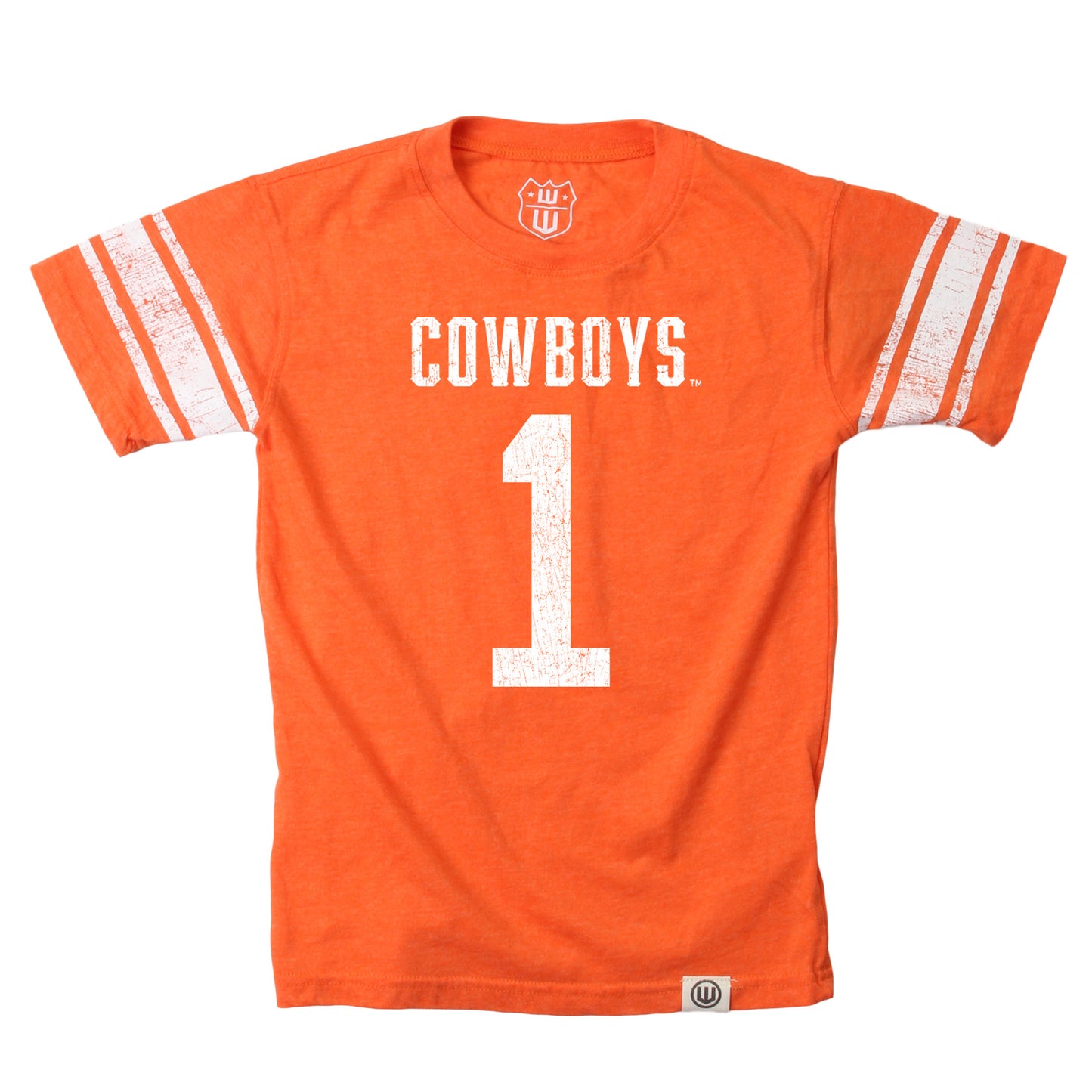 Oklahoma State Cowboys Youth Boys Sleeve Stripe SS Tee