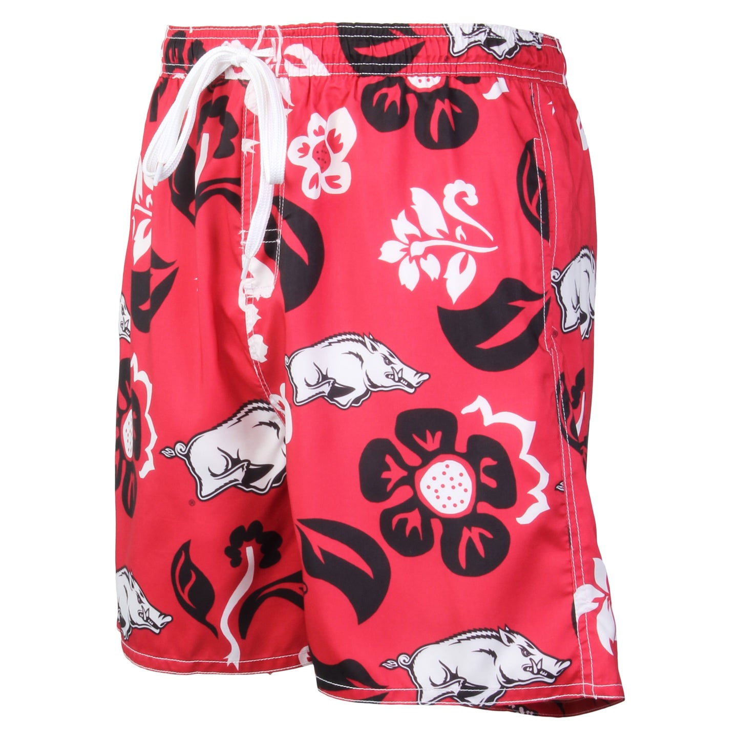 Arkansas Razorbacks Men's Floral Swim Trunk