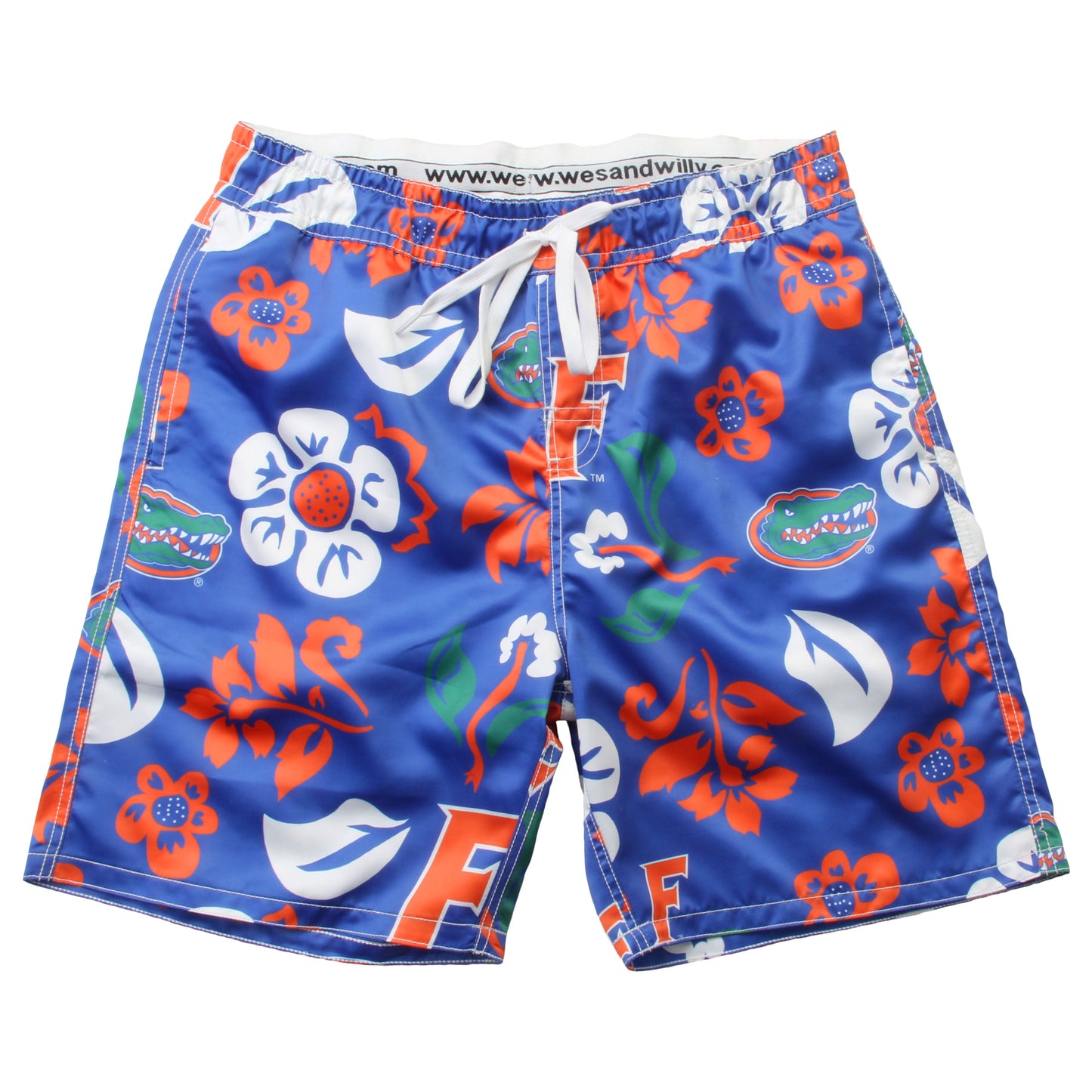 Florida Gators Mens Floral Swim Trunks