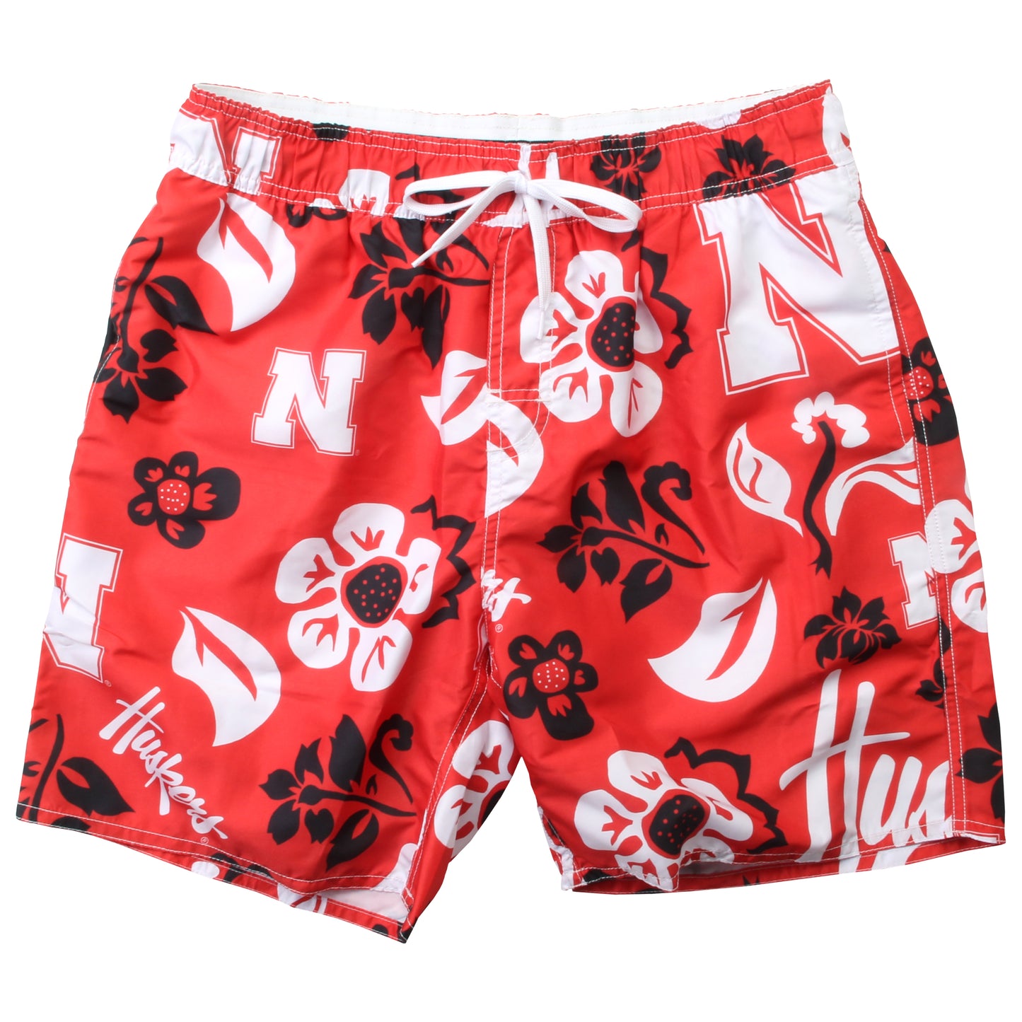Nebraska Huskers Men's Floral Swim Trunk