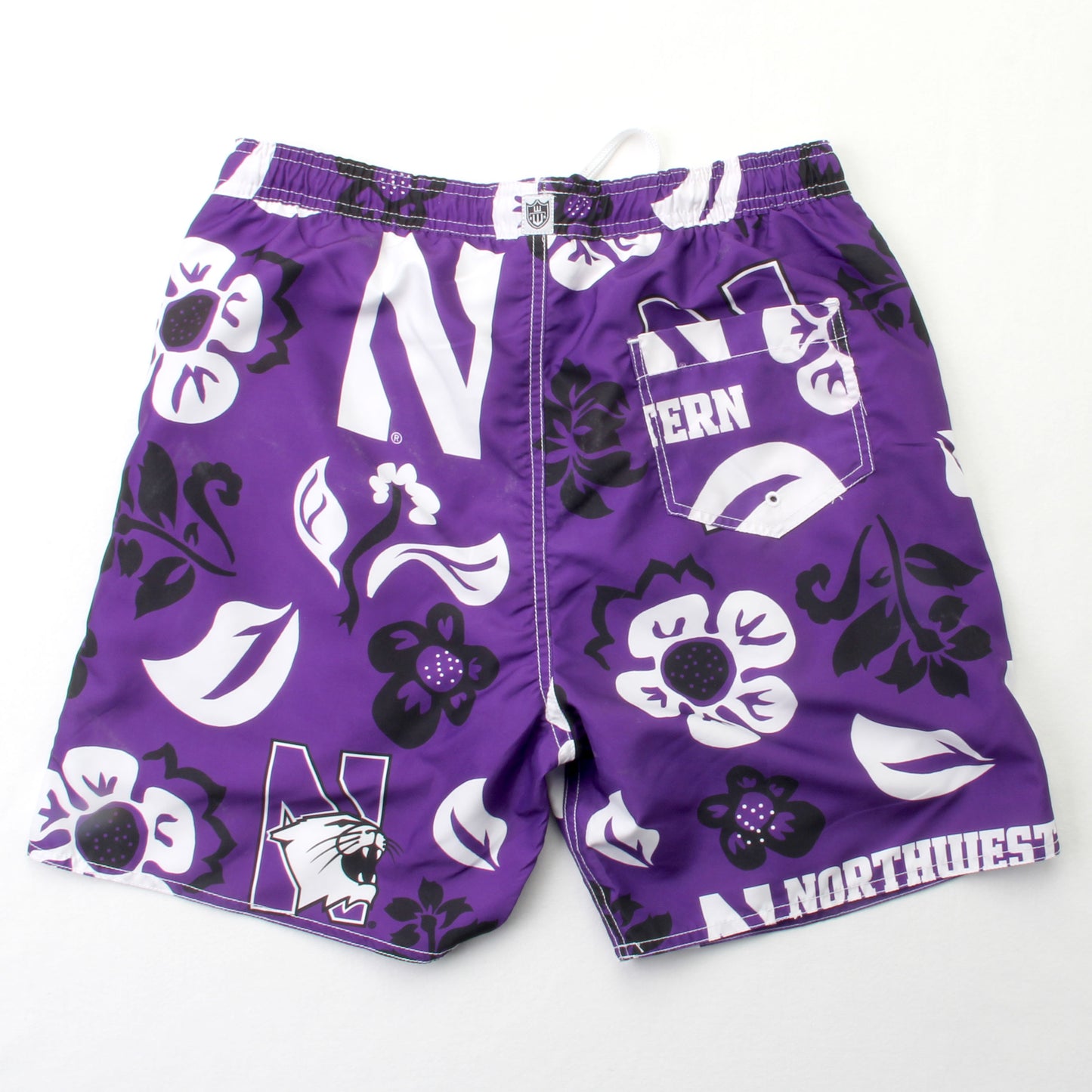 Northwestern Wildcats Men's Floral Swim Trunk