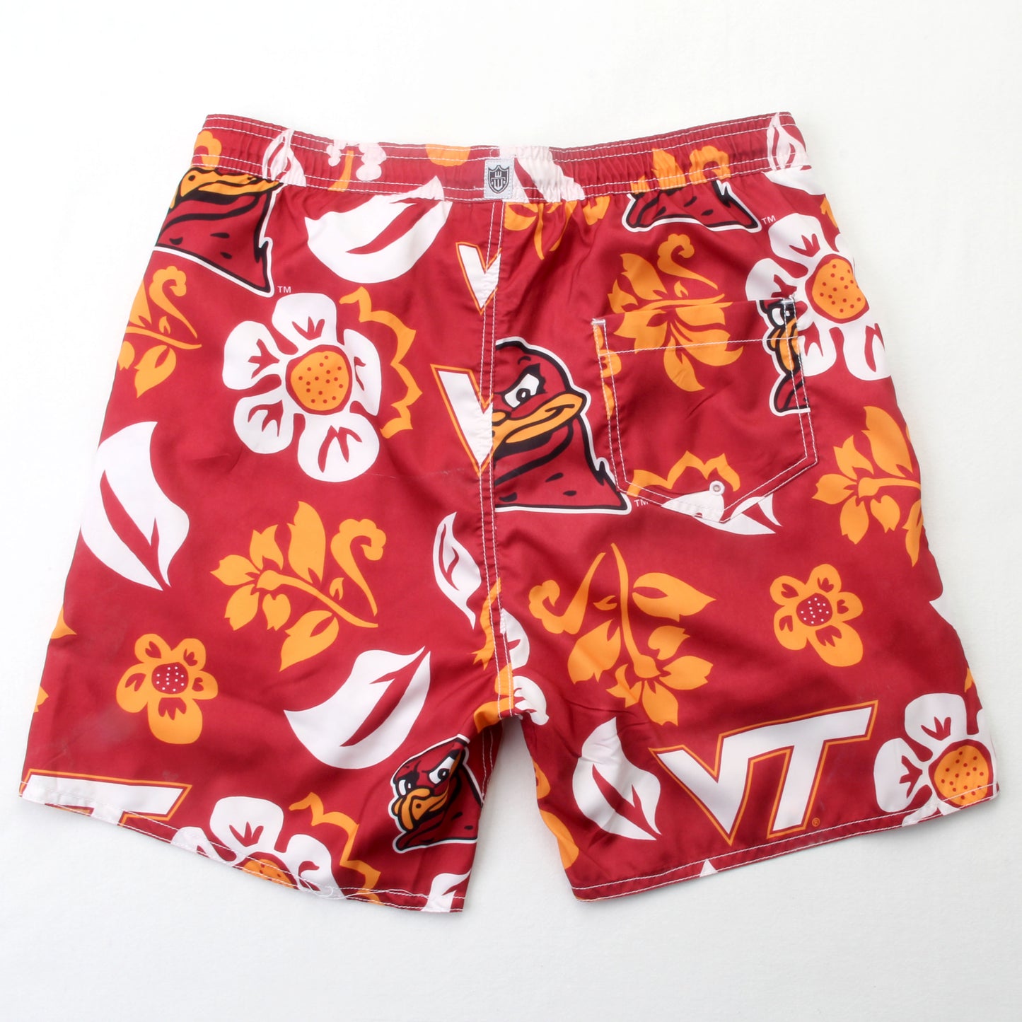 Virginia Tech Hokies Men's Floral Swim Trunk