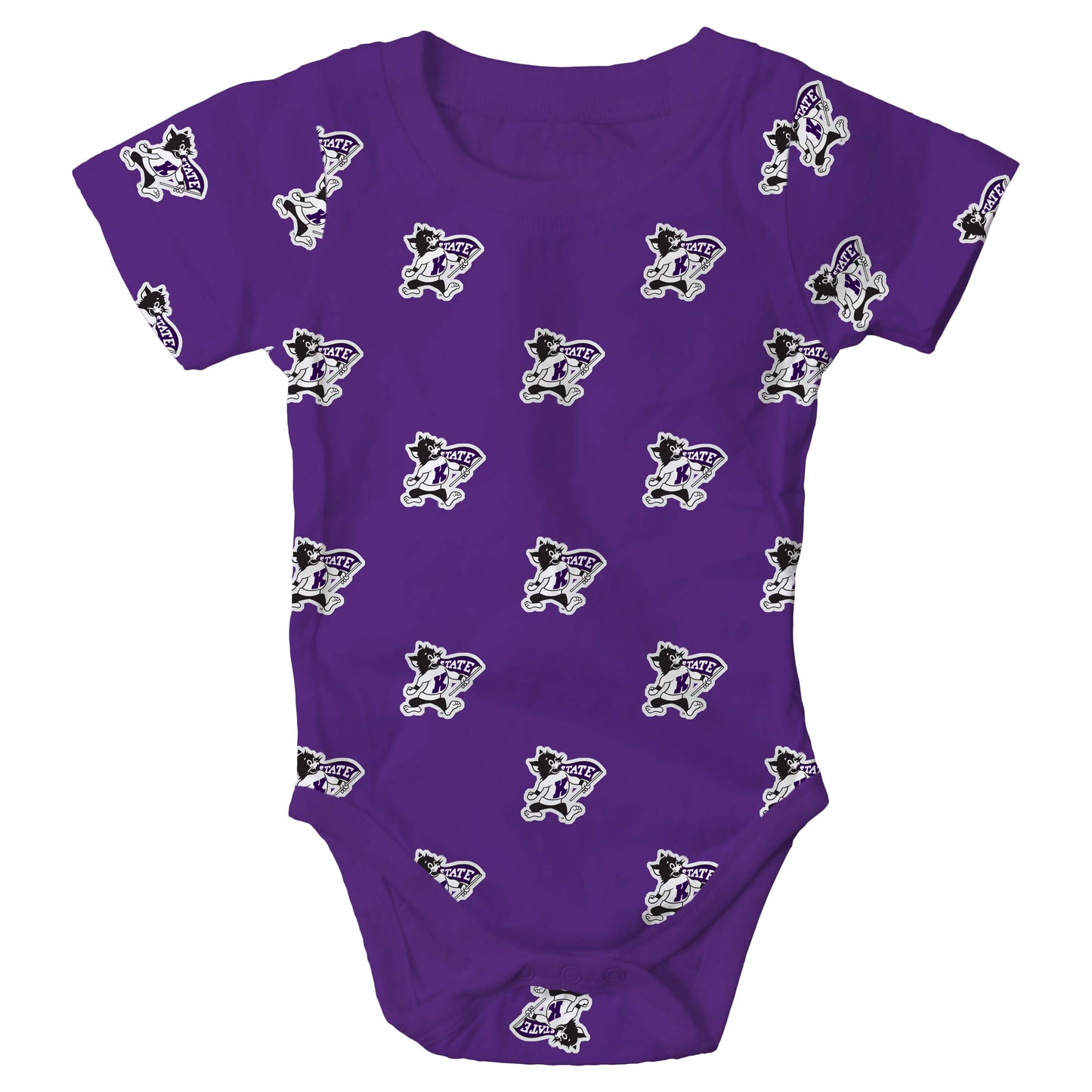Kansas State Wildcats Infant Allover Printed Bodysuit