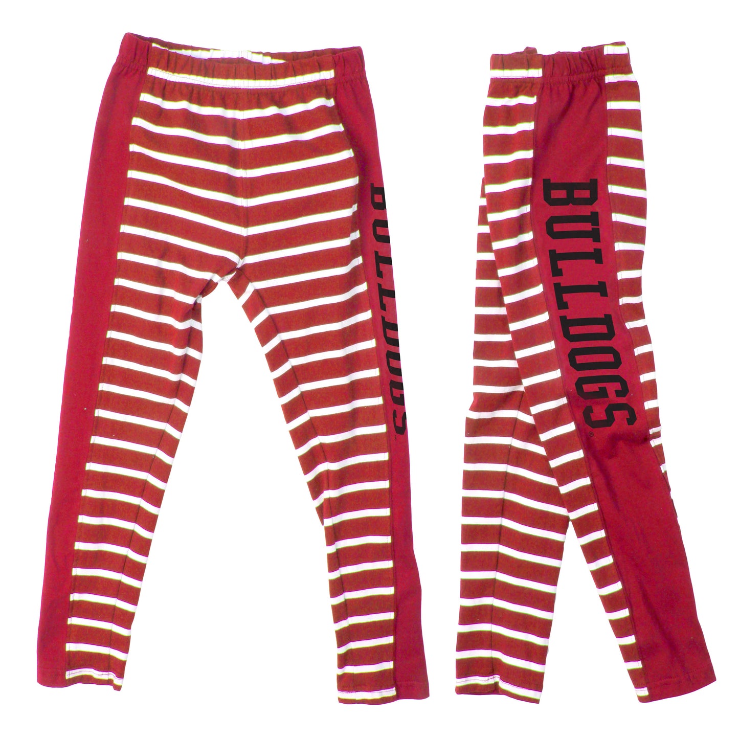 Georgia Bulldogs Youth Girls Striped Legging