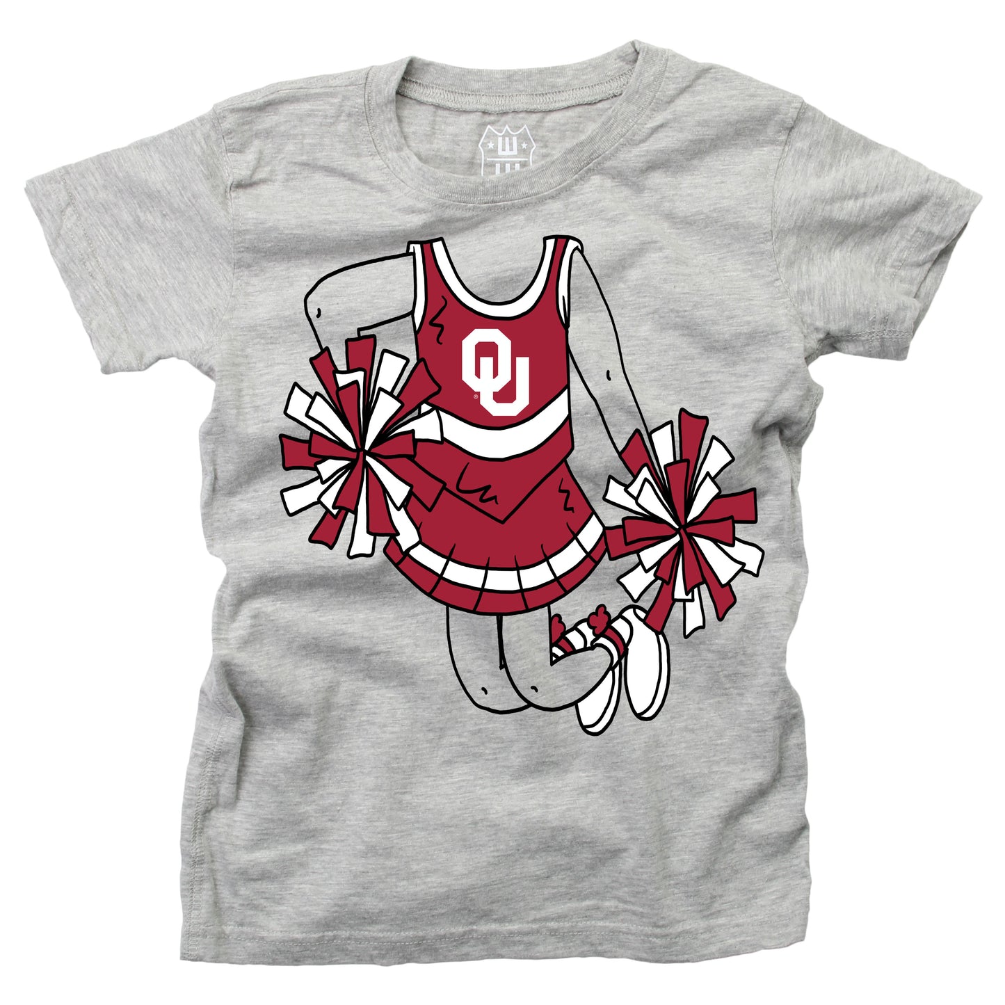 Oklahoma Sooners Youth Cheerleader Short Sleeve Tee