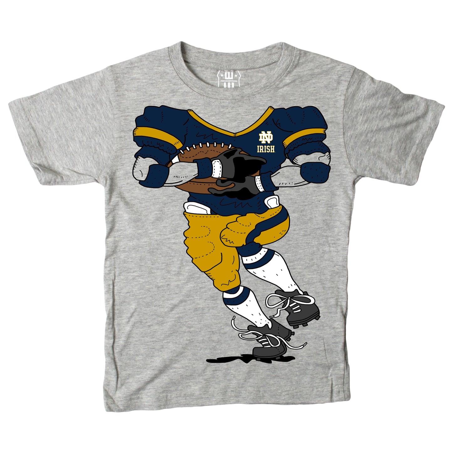 Notre Dame Fighting Irish Youth Boys Football Player SS Tee