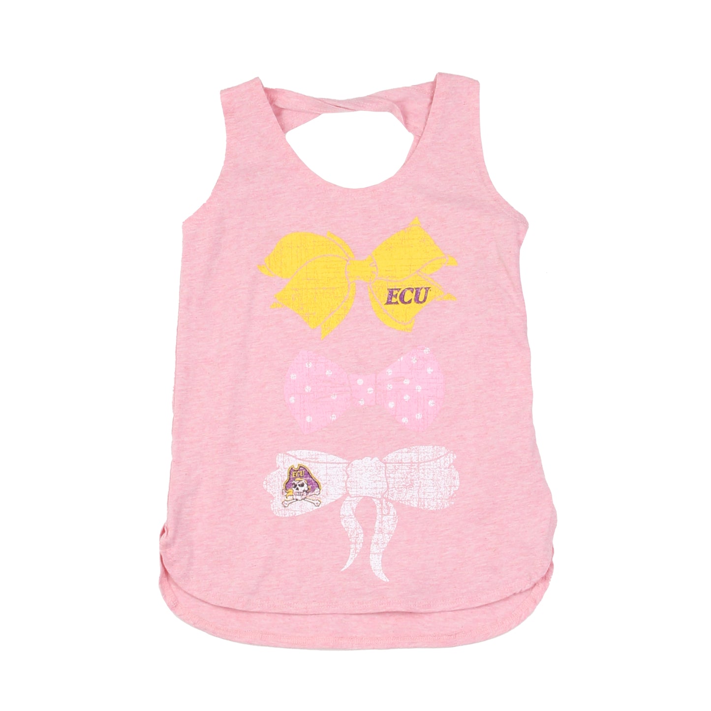 East Carolina Pirates Youth Girls Twist Back Tank Top