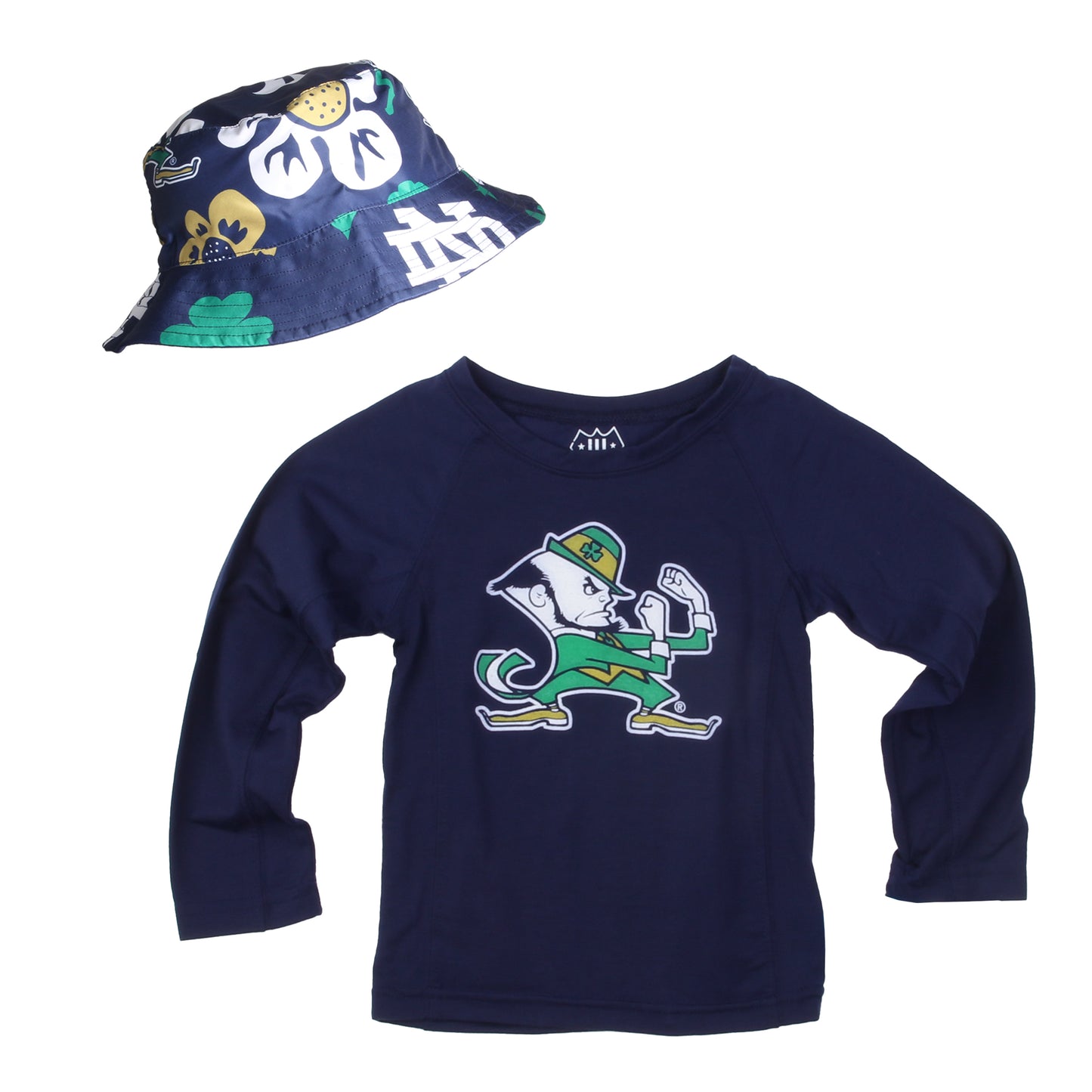 Notre Dame Fighting Irish Youth LS Raglan Set