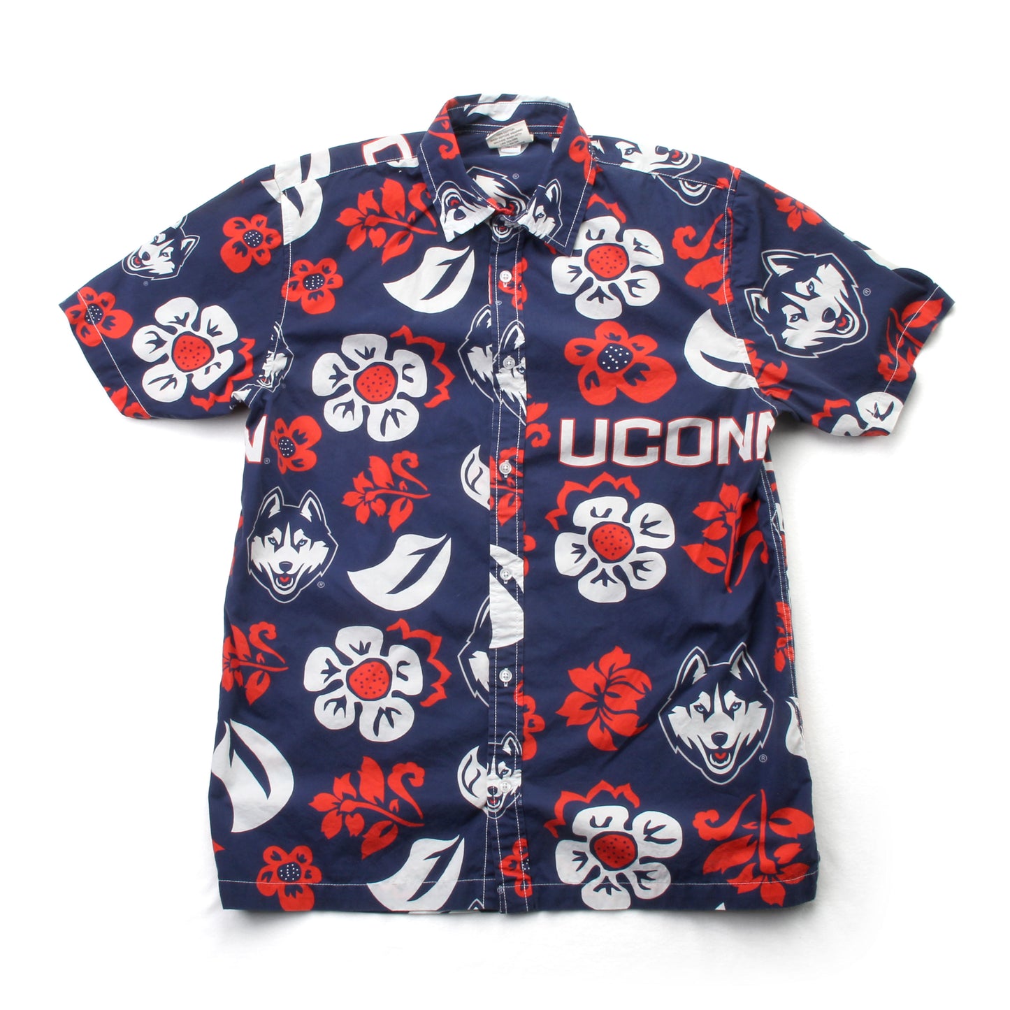 UConn Huskies Men's Floral Shirt
