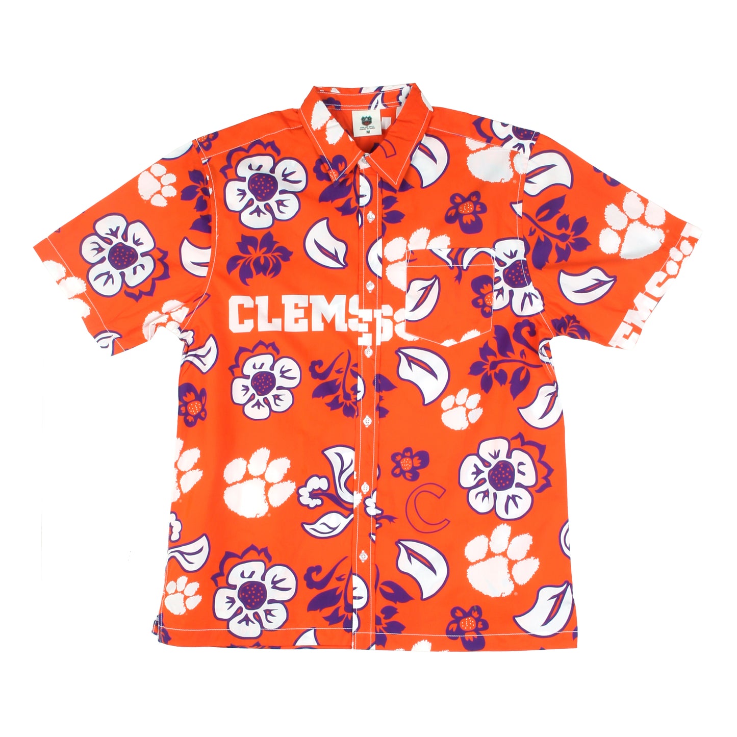 Clemson Tigers Men's Floral Shirt