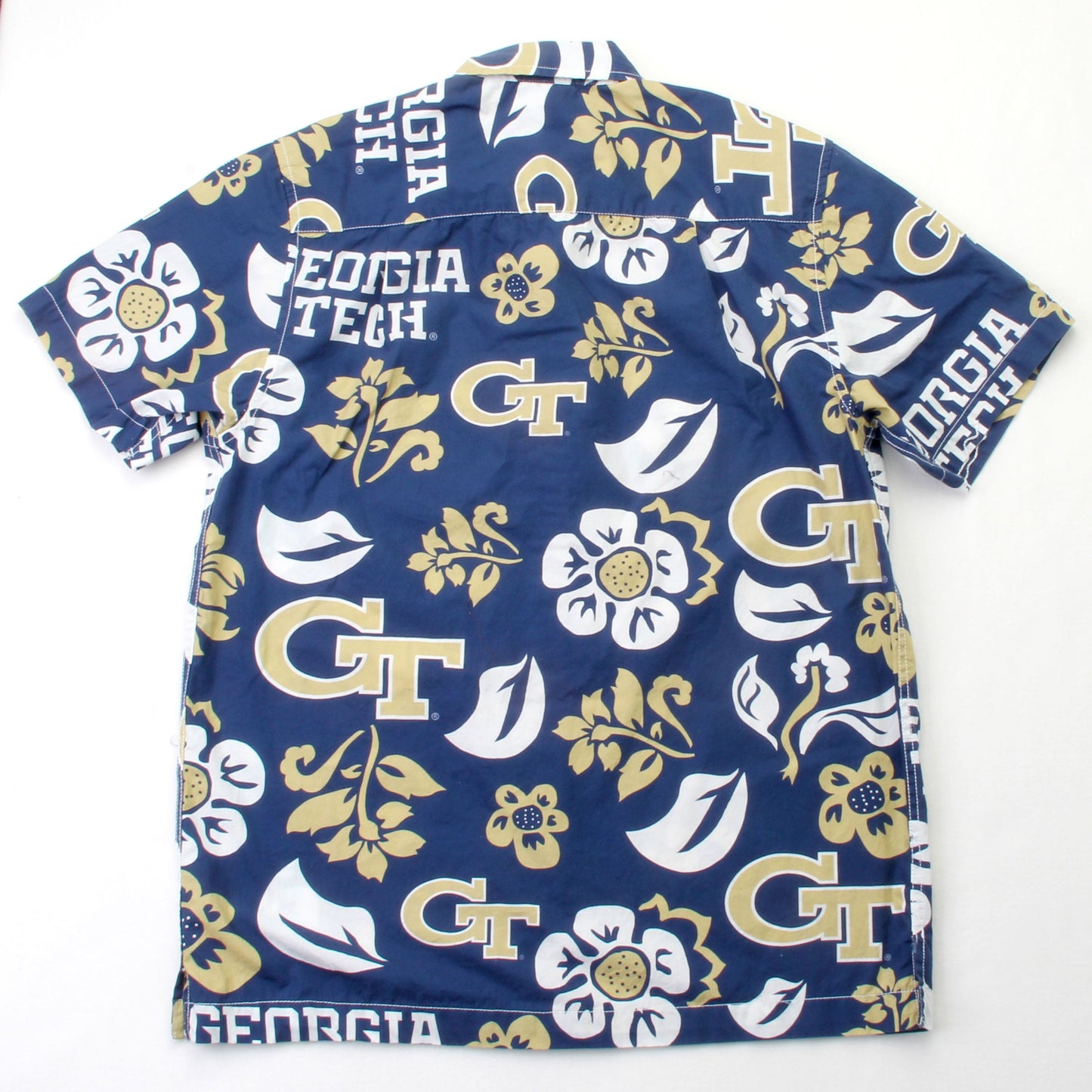 Georgia Tech Yellow Jackets Men's Floral Shirt