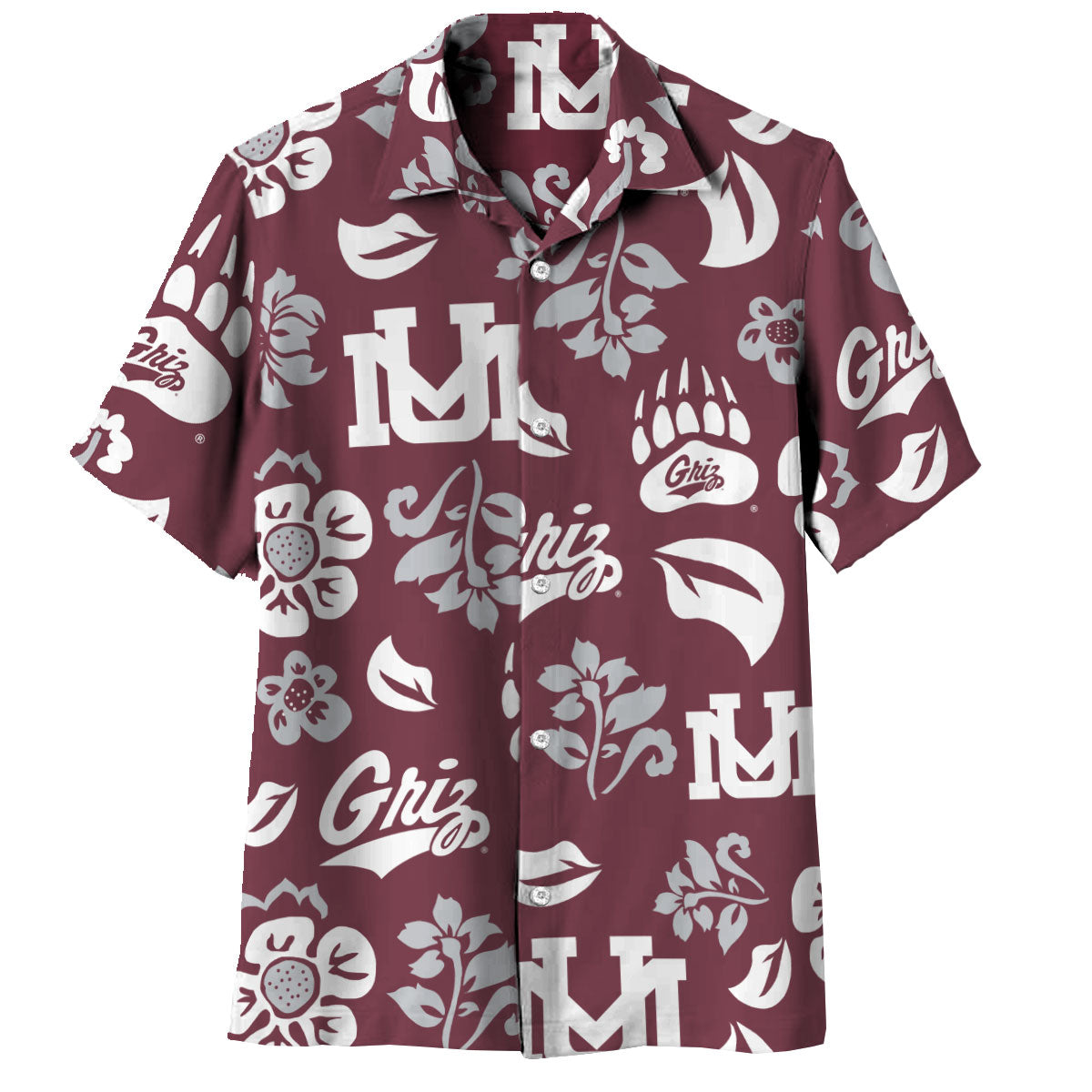 Montana Grizzlies Men's Floral Shirt