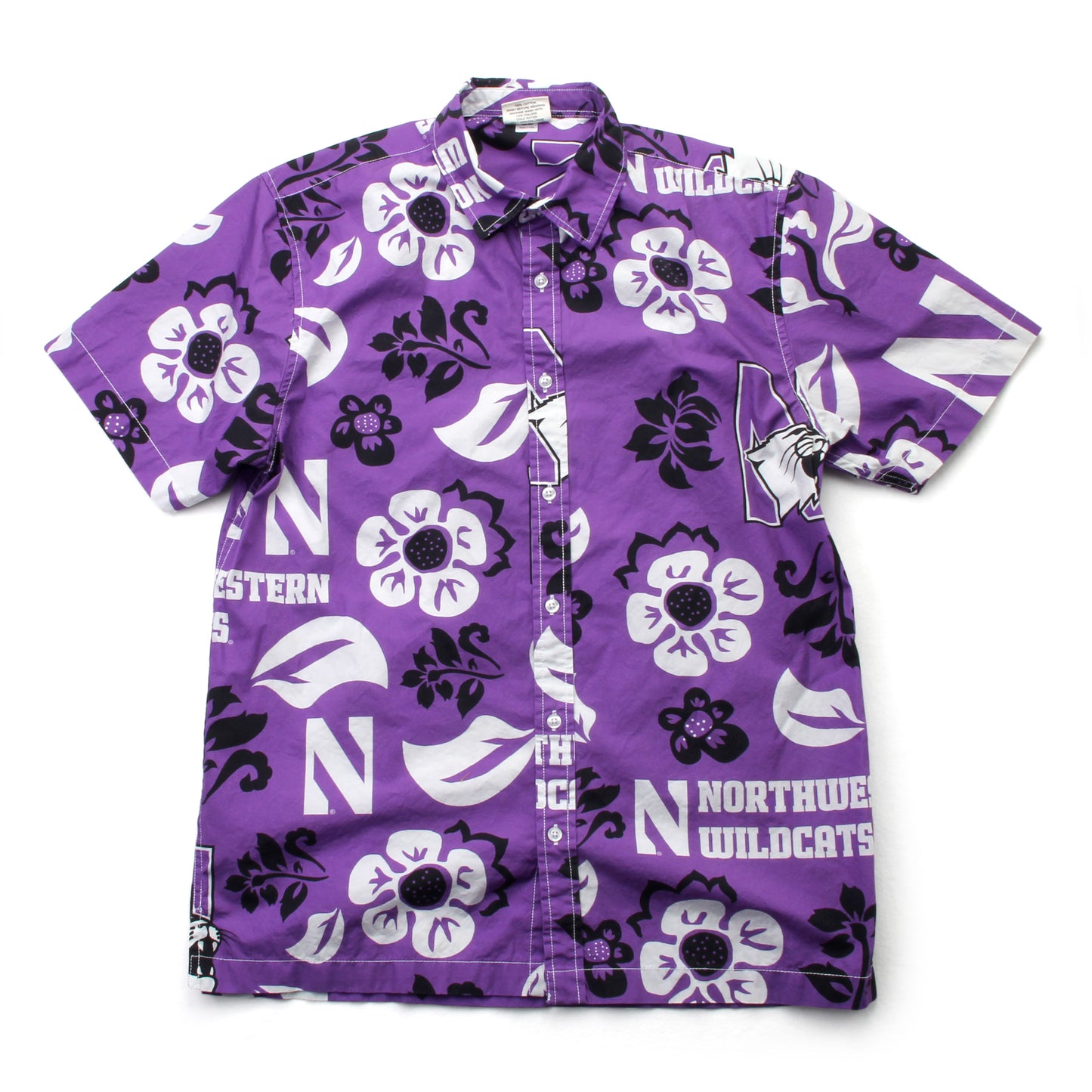 Northwestern Wildcats Men's Floral Shirt