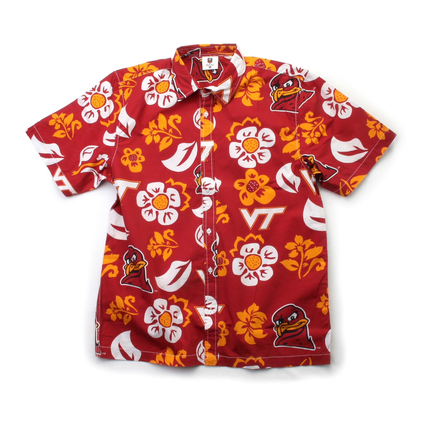 Virginia Tech Hokies Men's Floral Shirt
