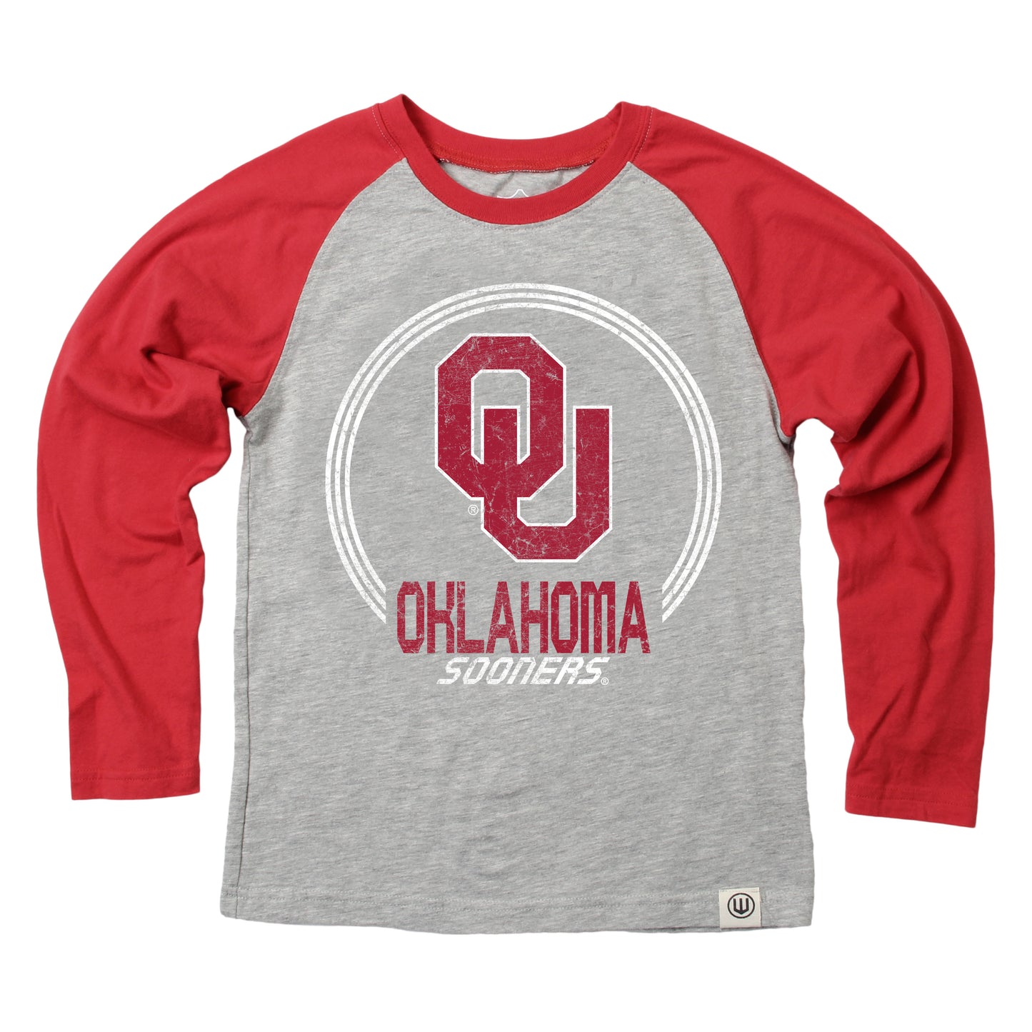 Oklahoma Sooners Youth Boys Heather Raglan