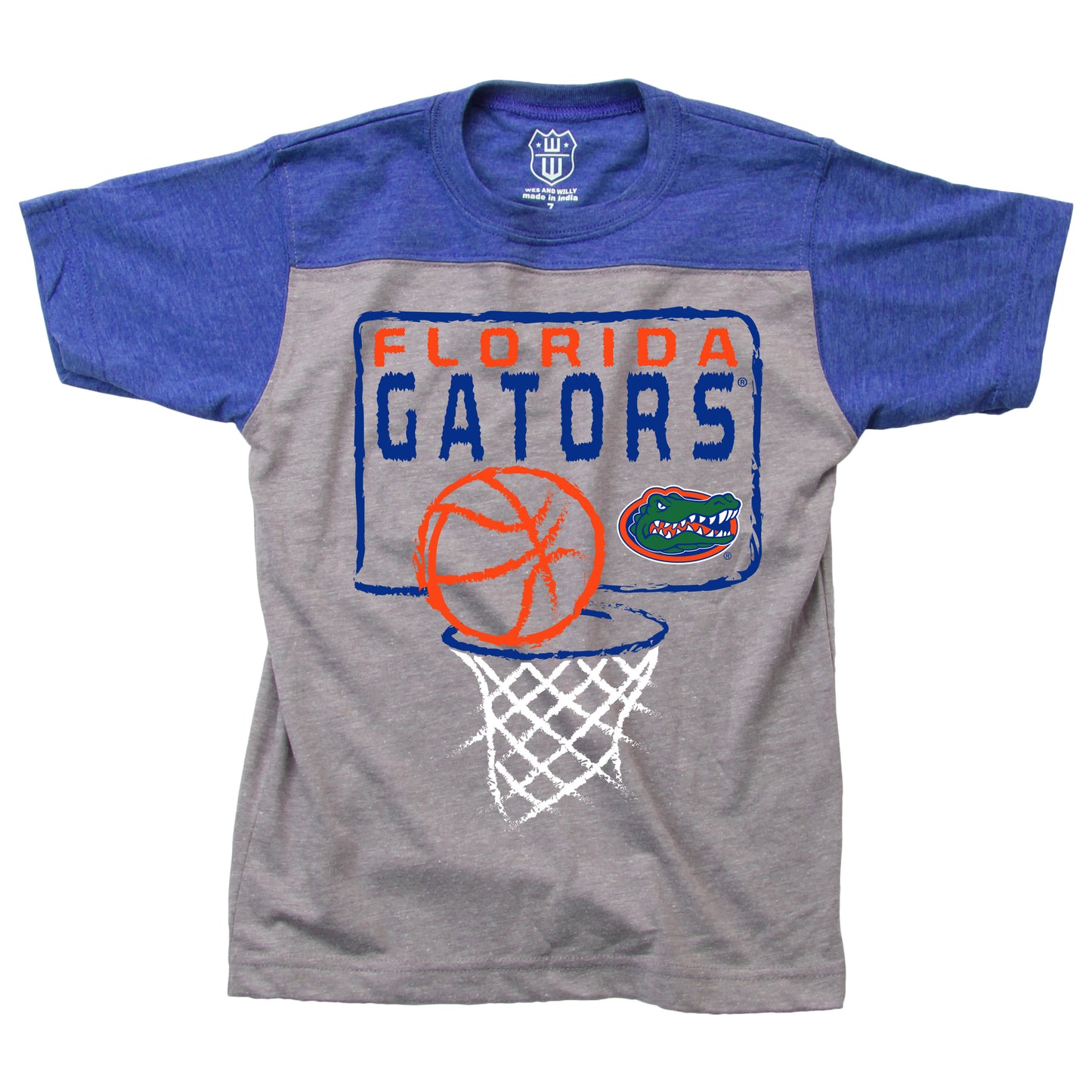 Florida Gators Youth Basketball Yoke Tee