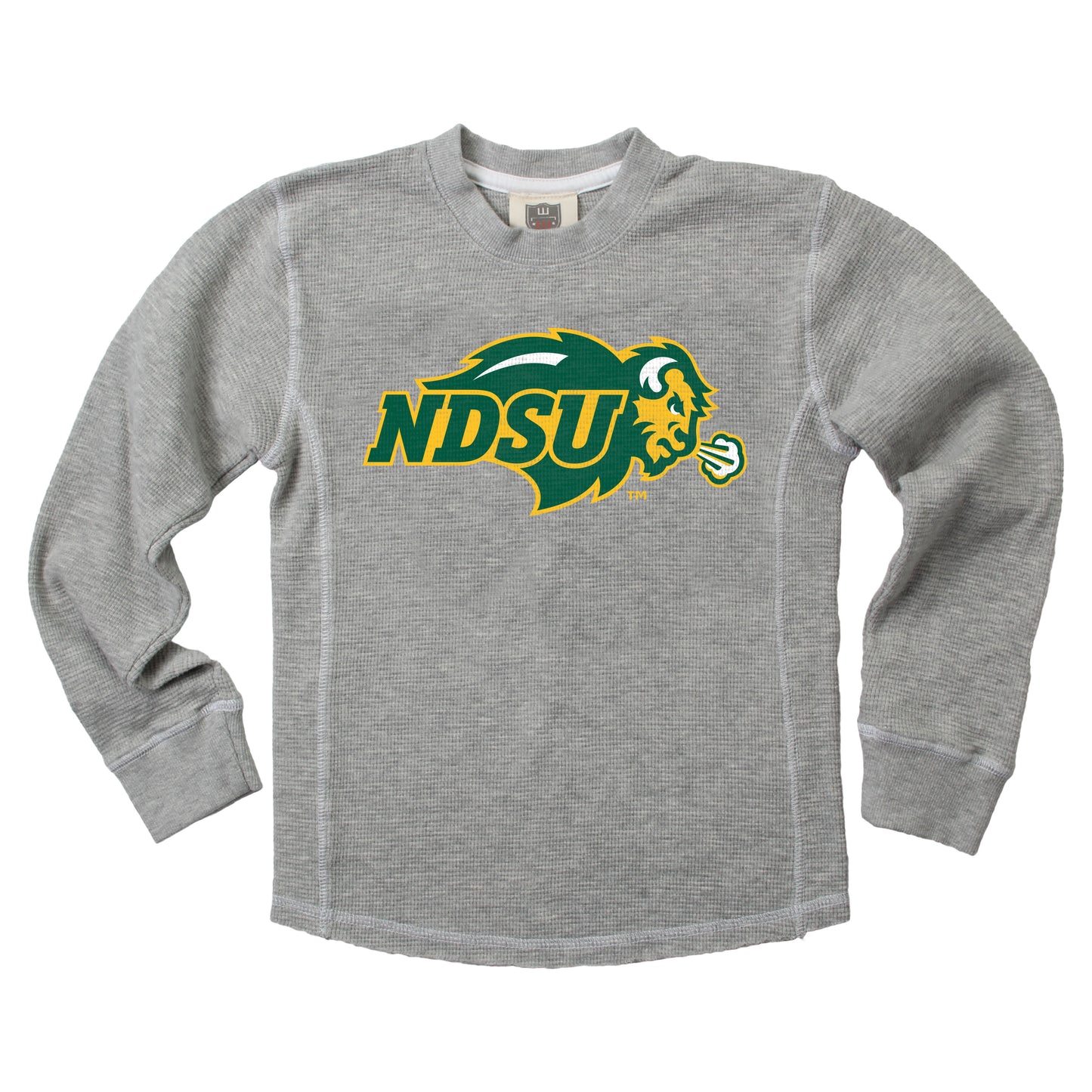 North Dakota State Bison Youth Boys Waffle LS Crew