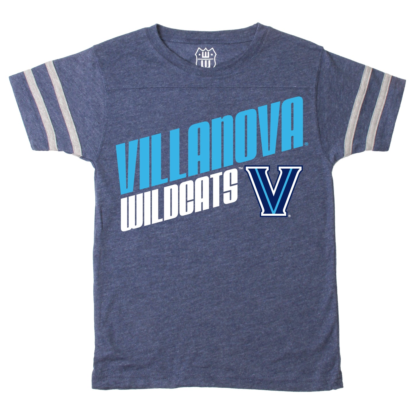 Villanova Wildcats Youth Boys Sleeve Stripe SS Tee