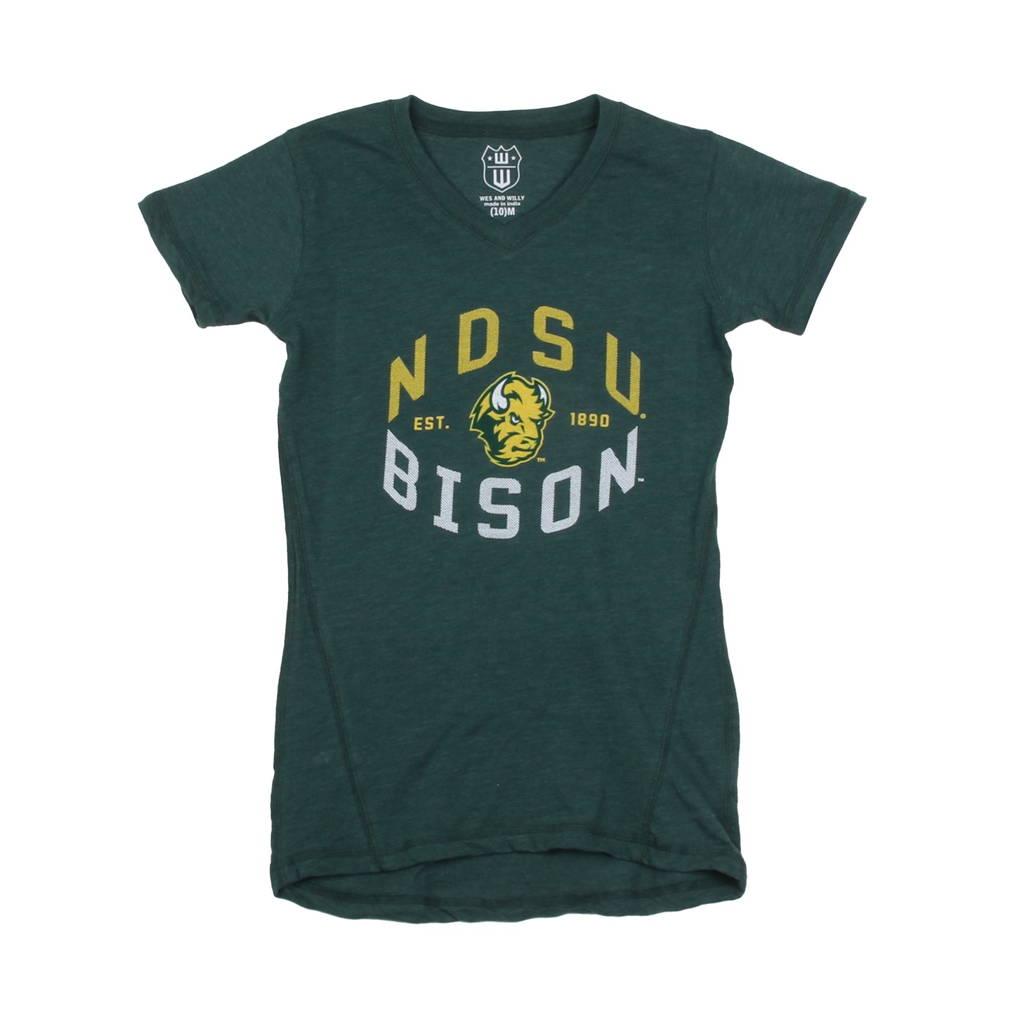 North Dakota State Bison Youth Girls SS Blend Slub Tunic