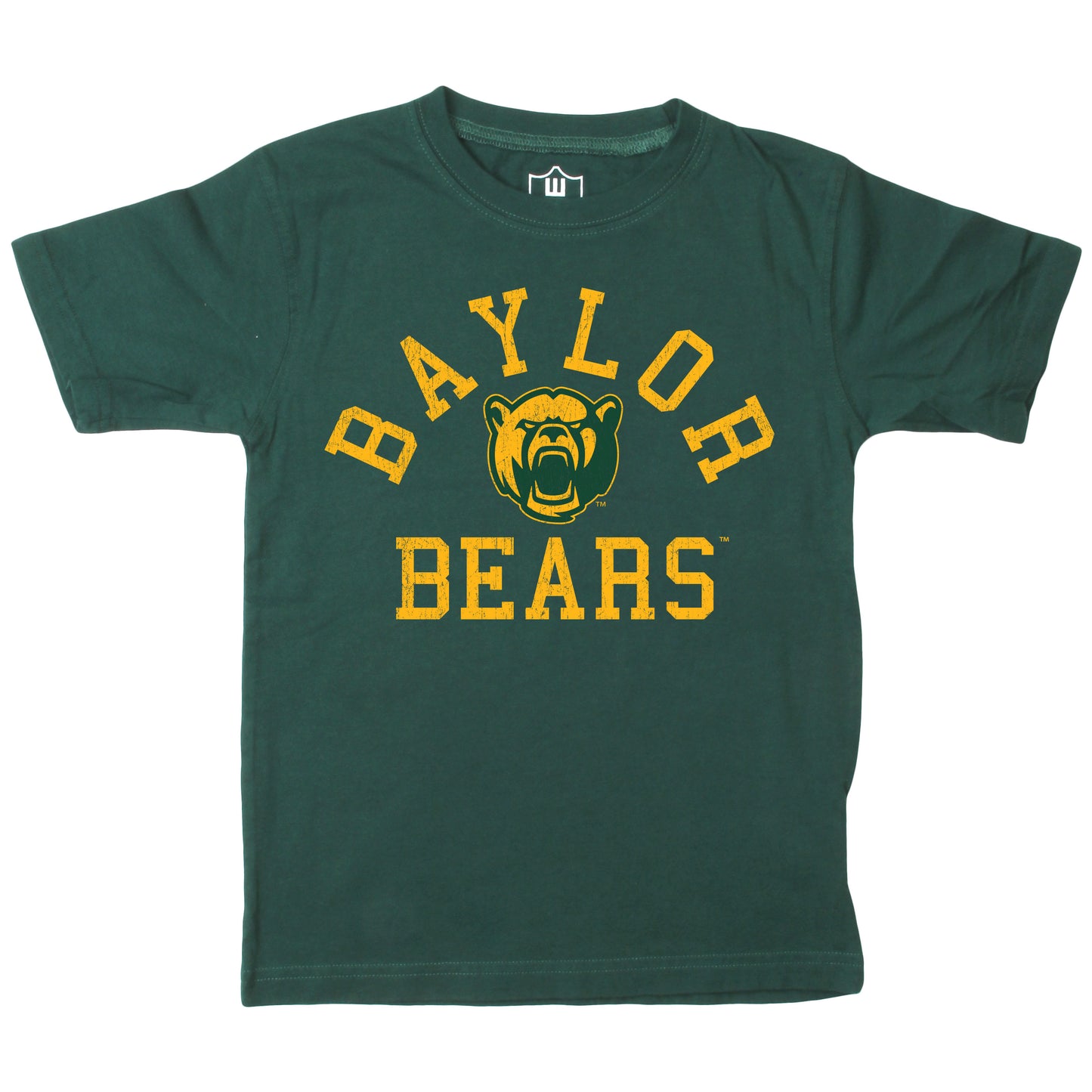 Baylor Bears NCAA Kids S/S Organic Cotton Tee Shirt - Green