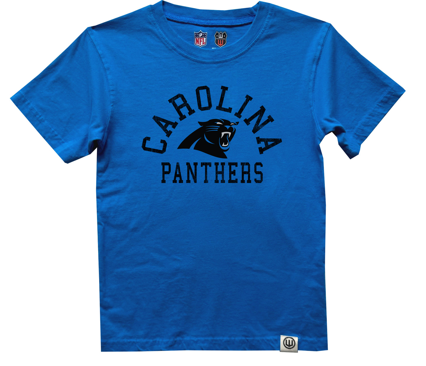 Carolina Panthers NFL Youth Short Sleeve Organic Cotton Tee Shirt-Panthers Blue