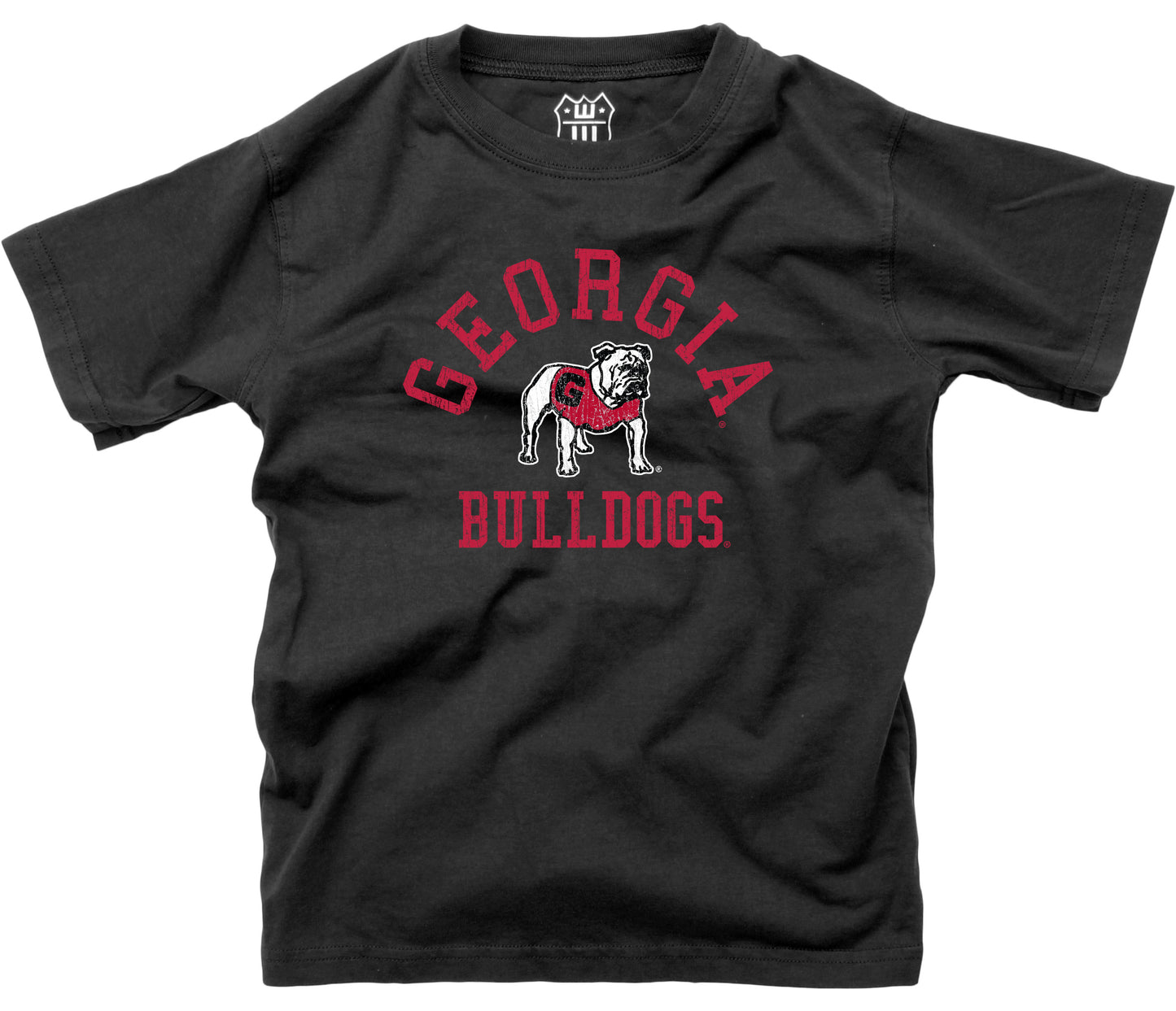 Georgia Bulldogs NCAA Kids S/S Organic Cotton Tee Shirt-Black