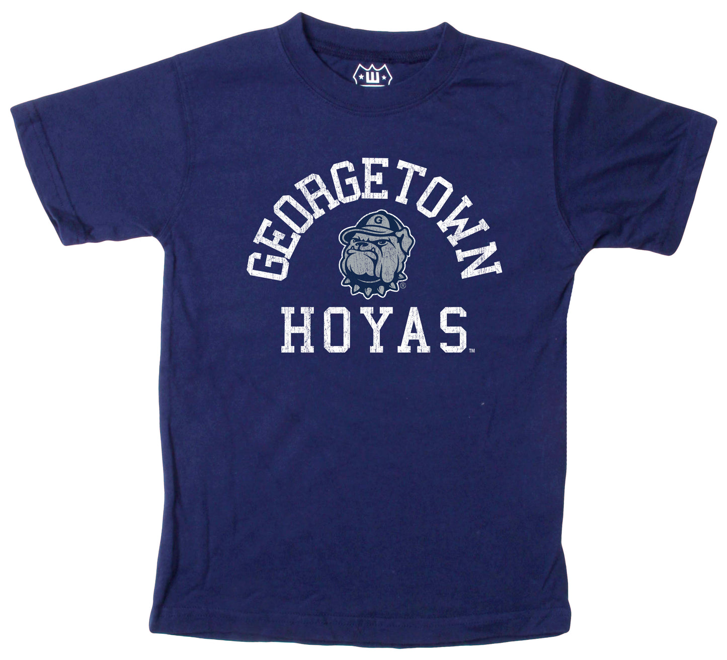 Georgetown Hoyas Wes and Willy NCAA Kids S/S Organic Cotton Tee Shirt