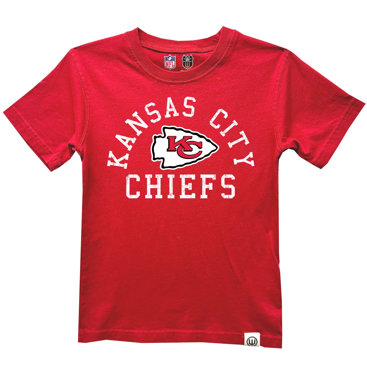 Kansas City Chiefs NFL Kids Short Sleeve Organic Cotton Tee Shirt - Cherry