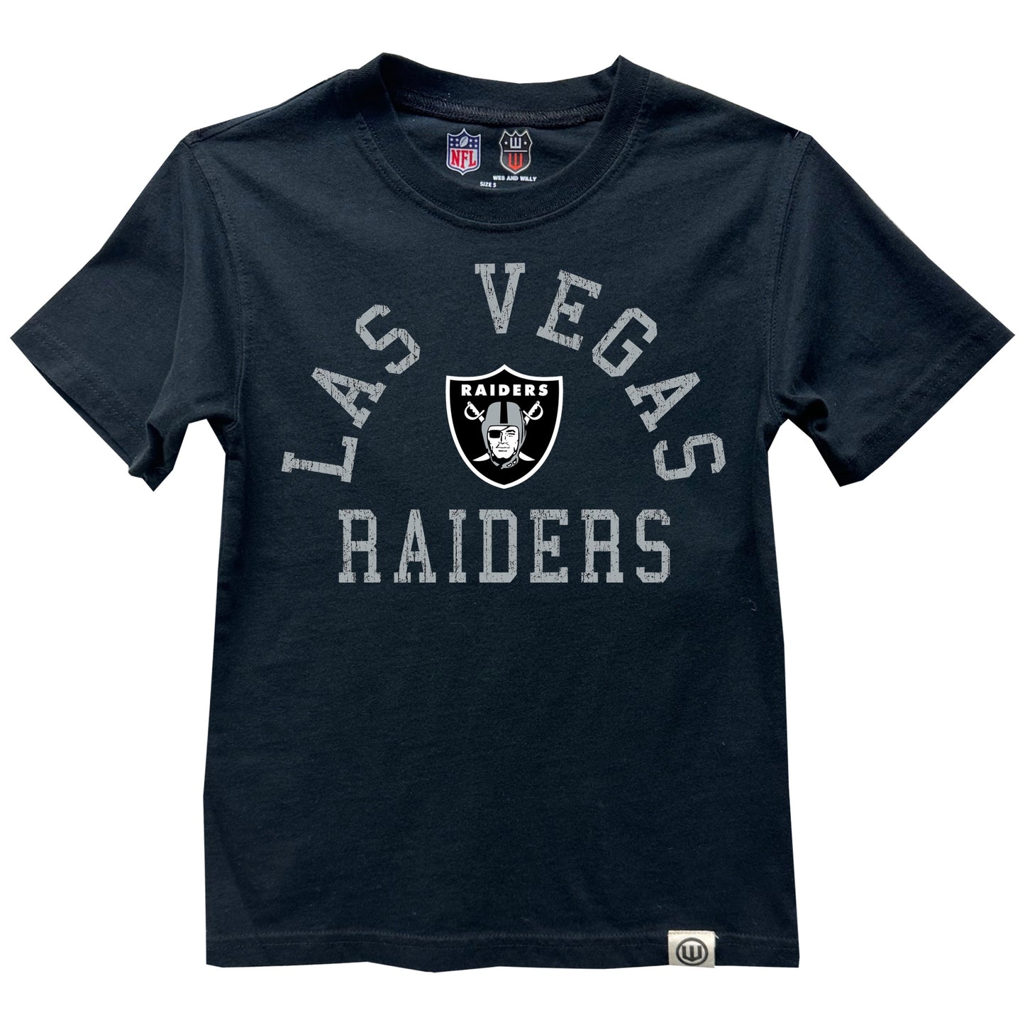 Las Vegas Raiders NFL Kids Short Sleeve Organic Cotton Tee Shirt