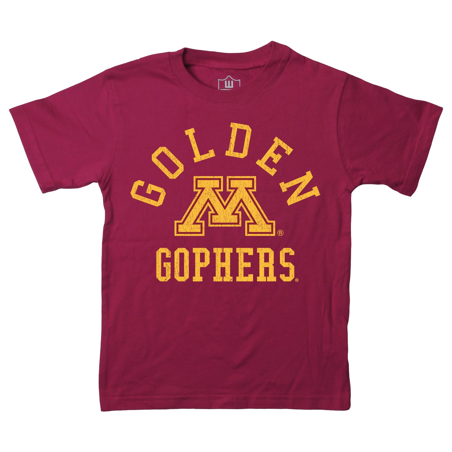 Minnesota Golden Gophers NCAA Kids S/S Organic Cotton Tee Shirt - Maroon