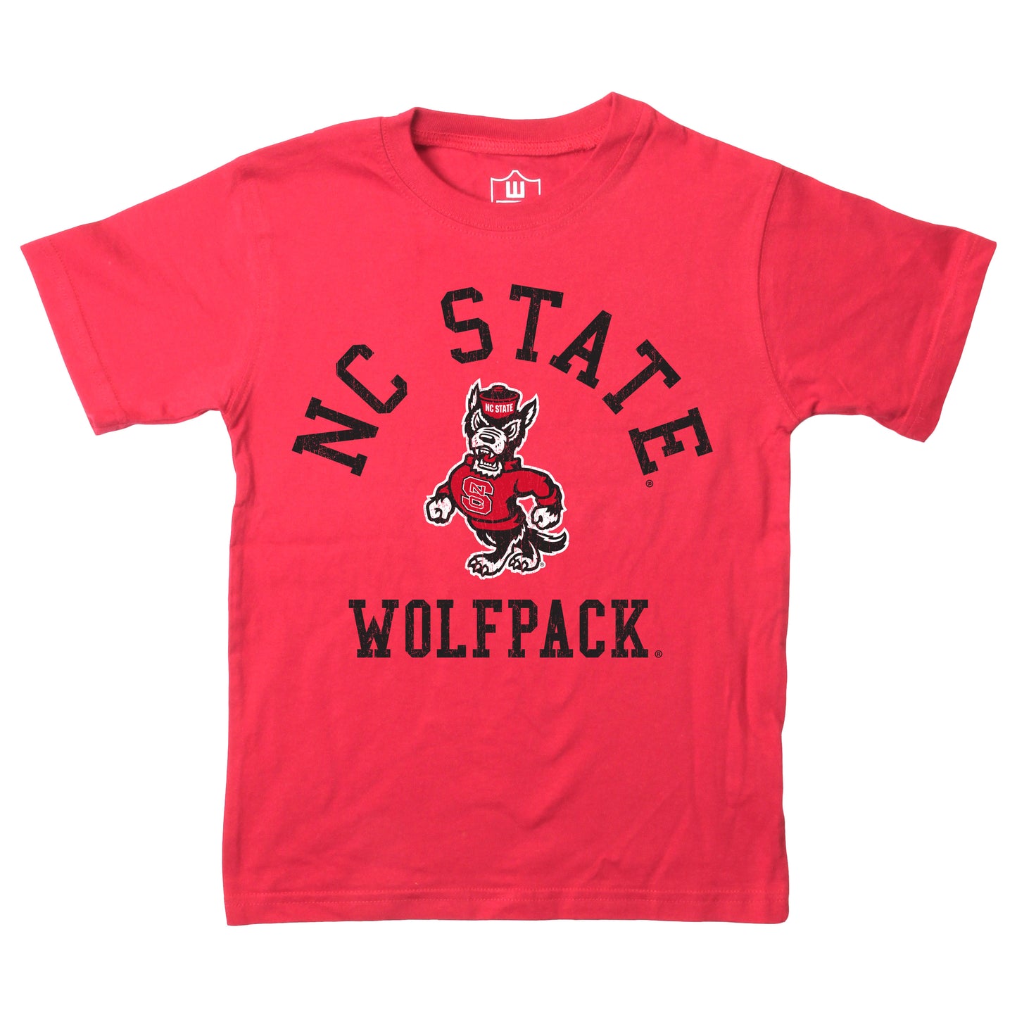 North Carolina State Wolfpack NCAA Kids S/S Organic Cotton Tee Shirt-Red