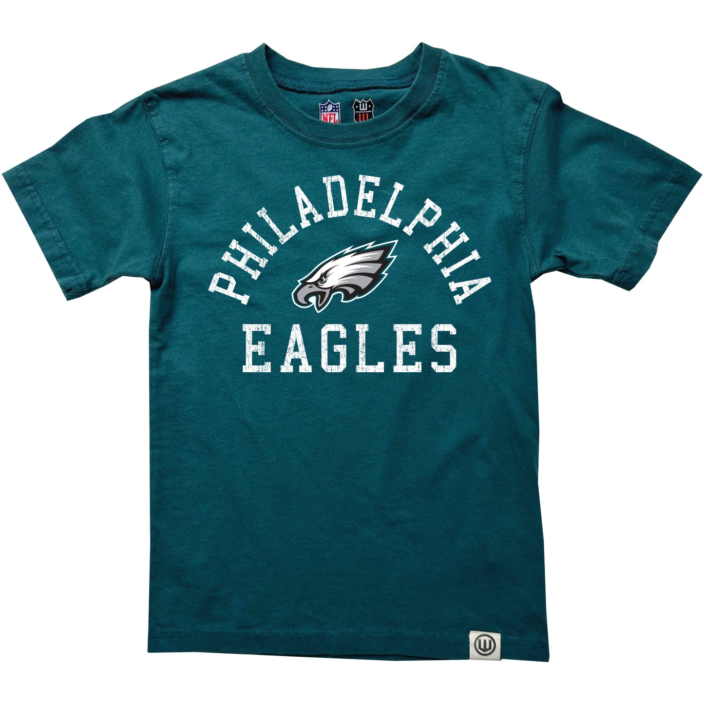 Philadelphia Eagles NFL Kids Short Sleeve Organic Cotton Tee Shirt - Eagles Green