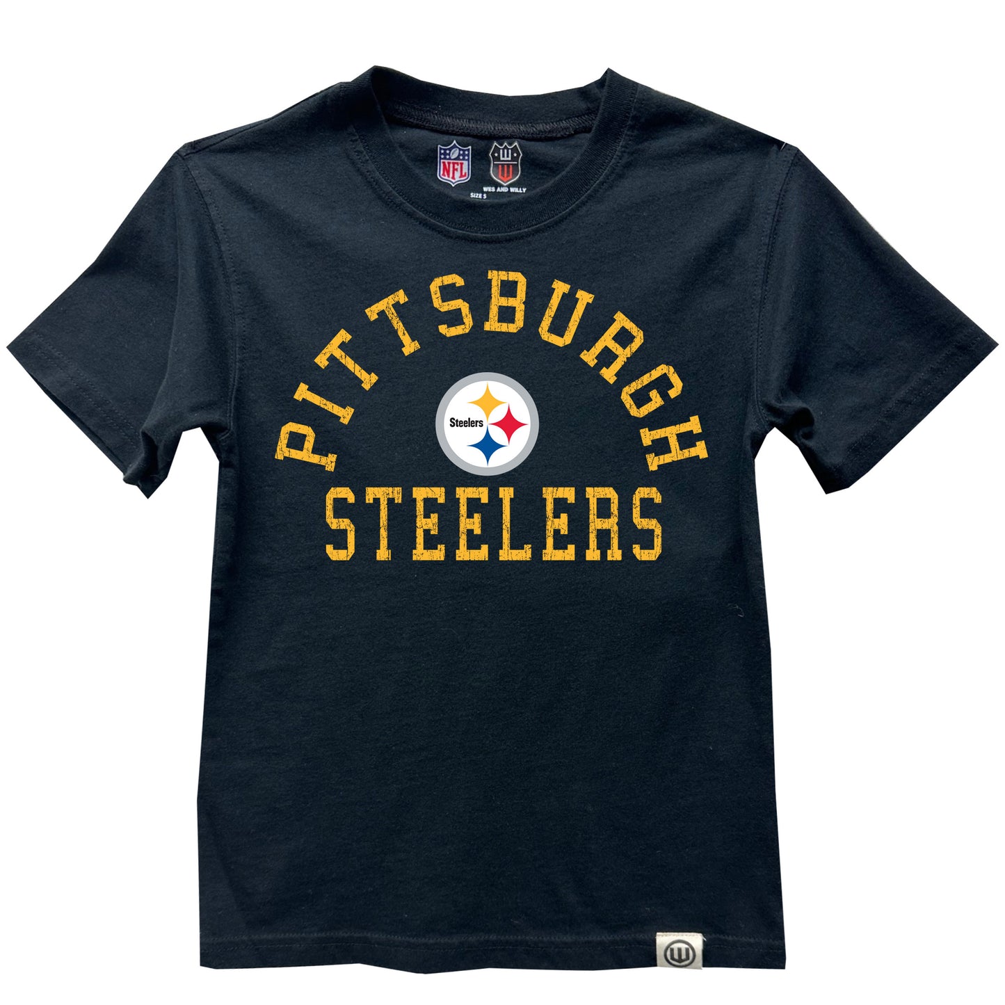 Pittsburgh Steelers NFL Kids Short Sleeve Organic Cotton Tee Shirt