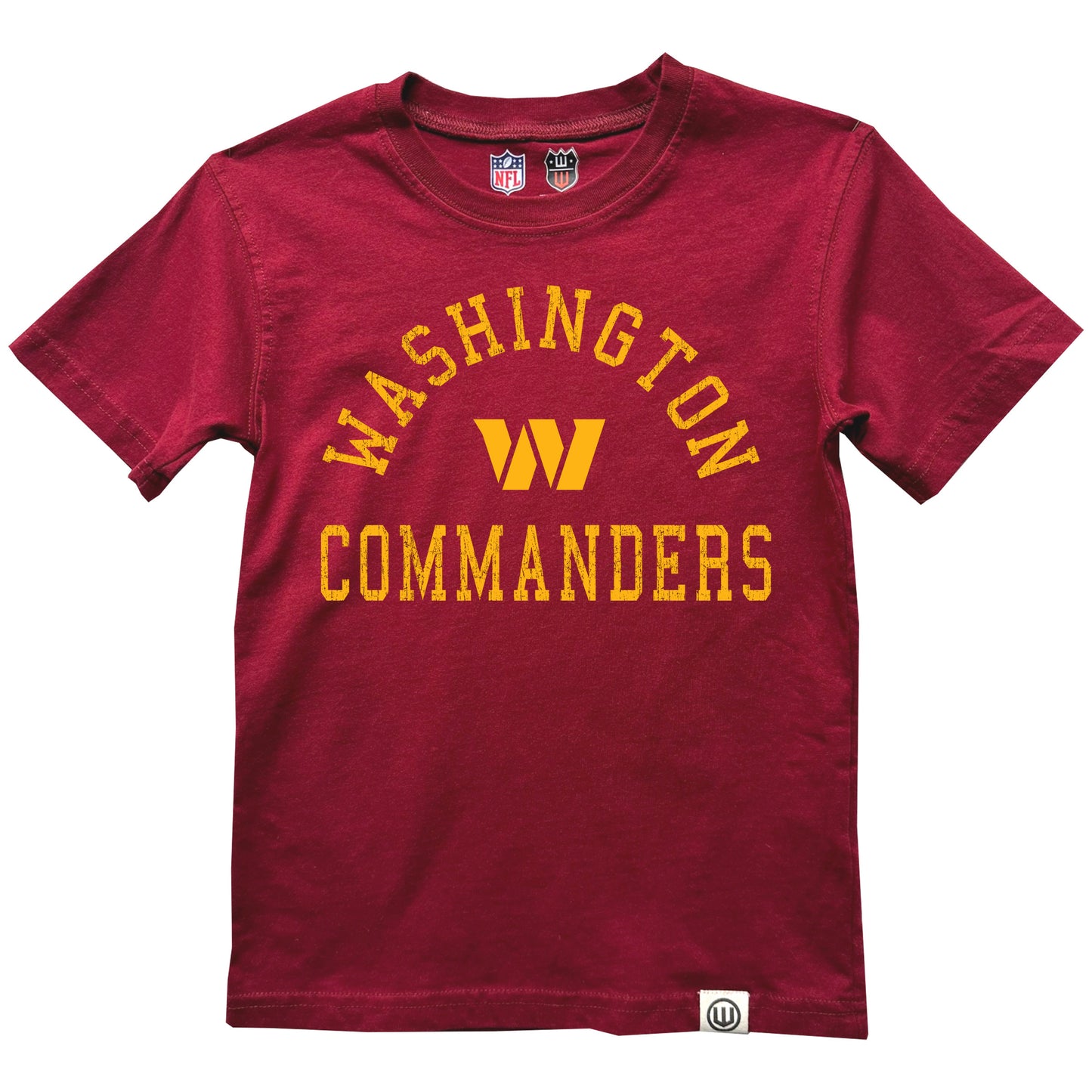 Washington Commanders NFL Kids Short Sleeve Organic Cotton Tee Shirt - Burgundy