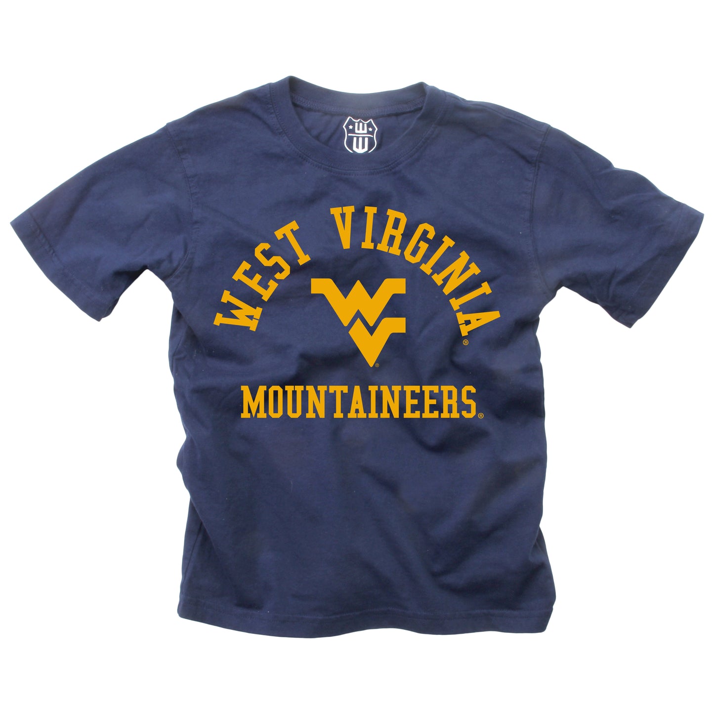 West Virginia Mountaineers NCAA Kids S/S Organic Cotton Tee Shirt