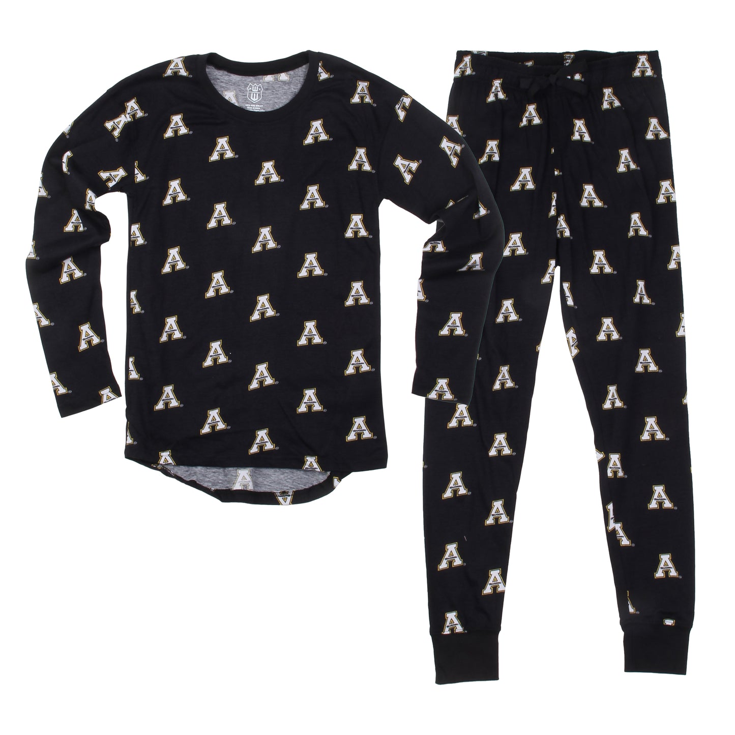Appalachian State Mountaineers Women's All-Over Long Sleeved Pajamas