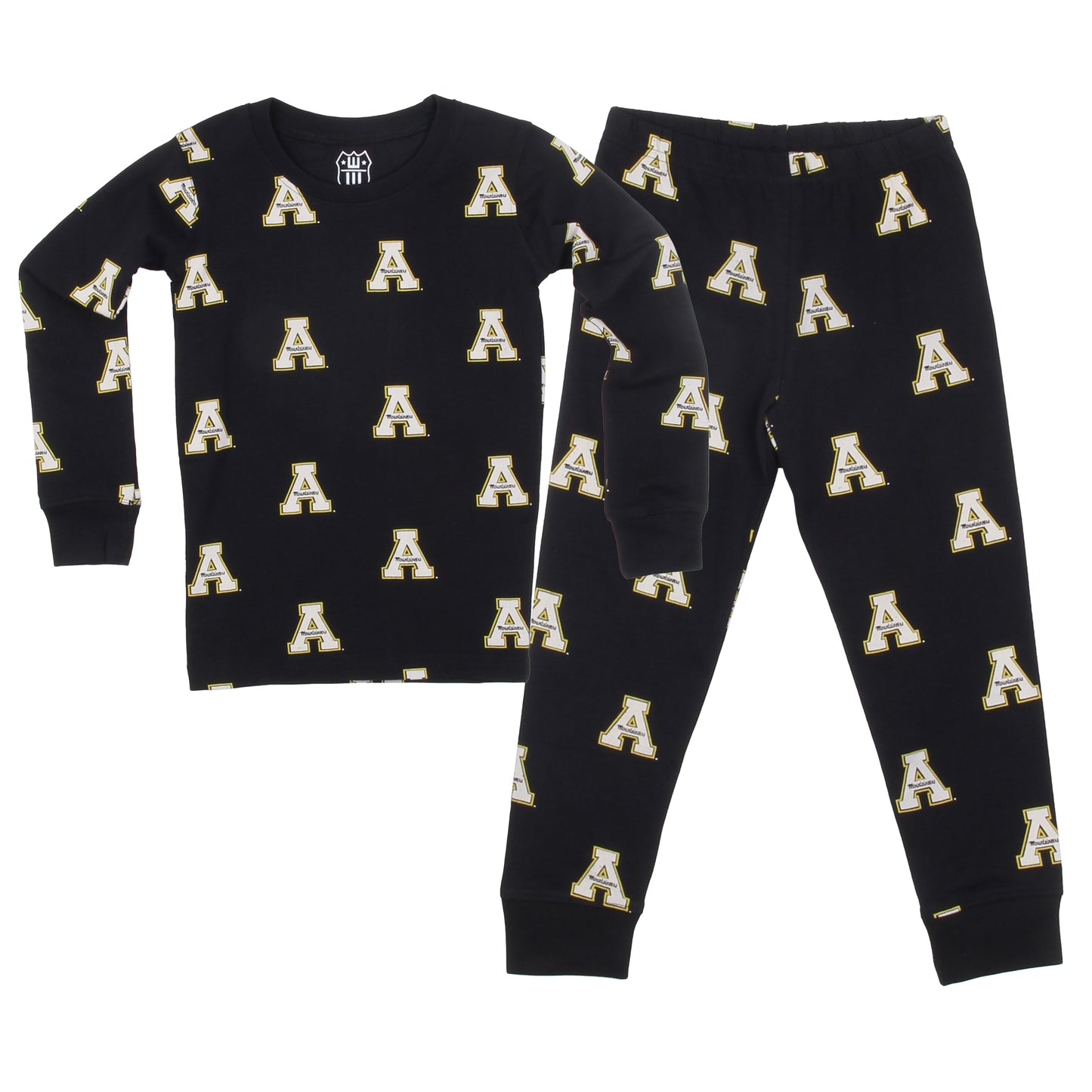 Appalachian State Mountaineers Youth Allover Print LS Pajama
