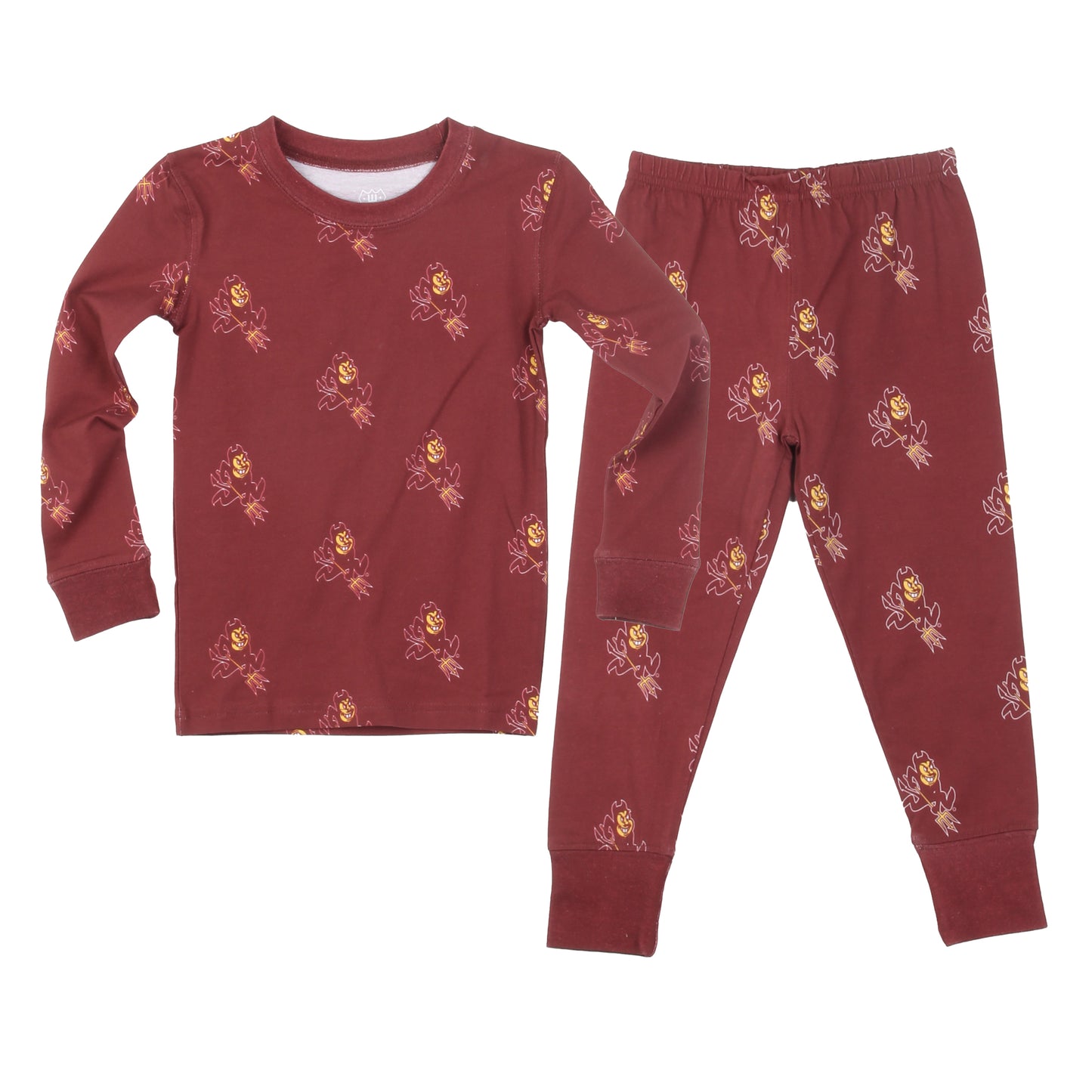 Arizona State Sun Devils Youth Allover Print LS Pajama