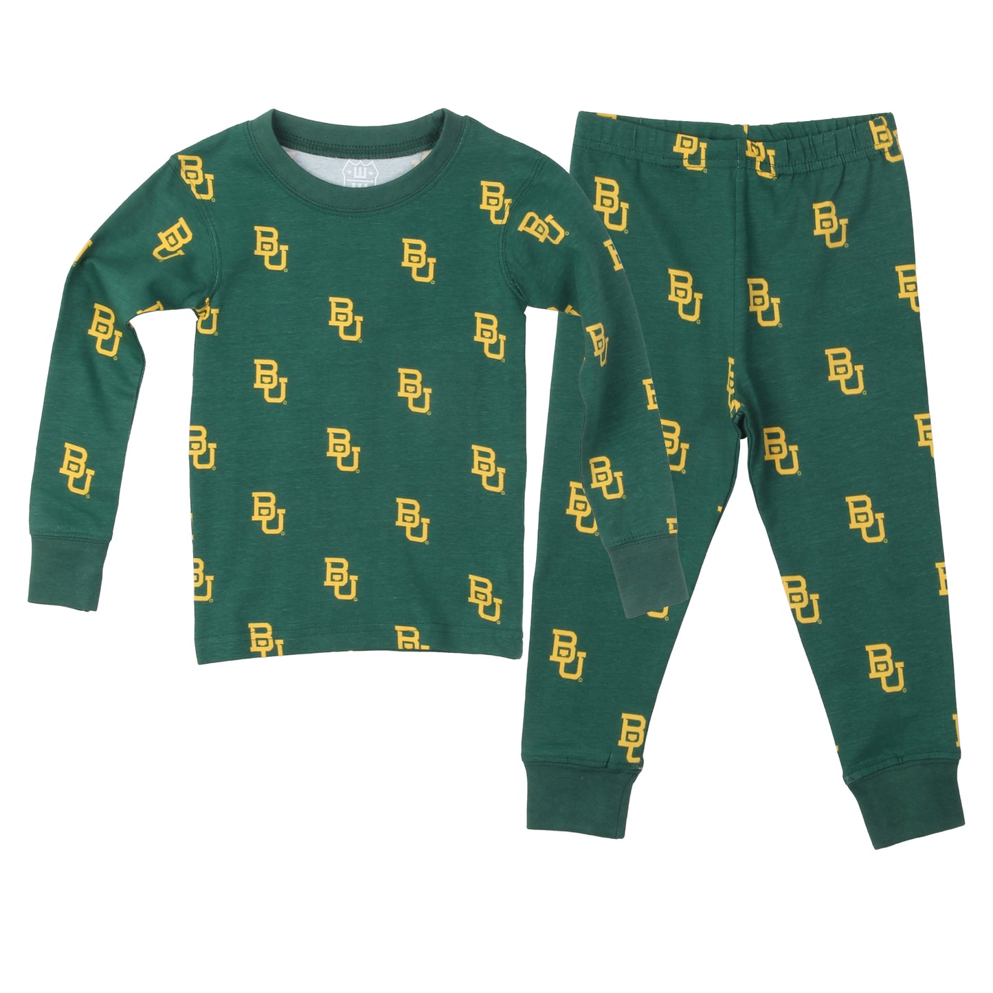 Baylor Bears Youth Allover Print LS Pajama