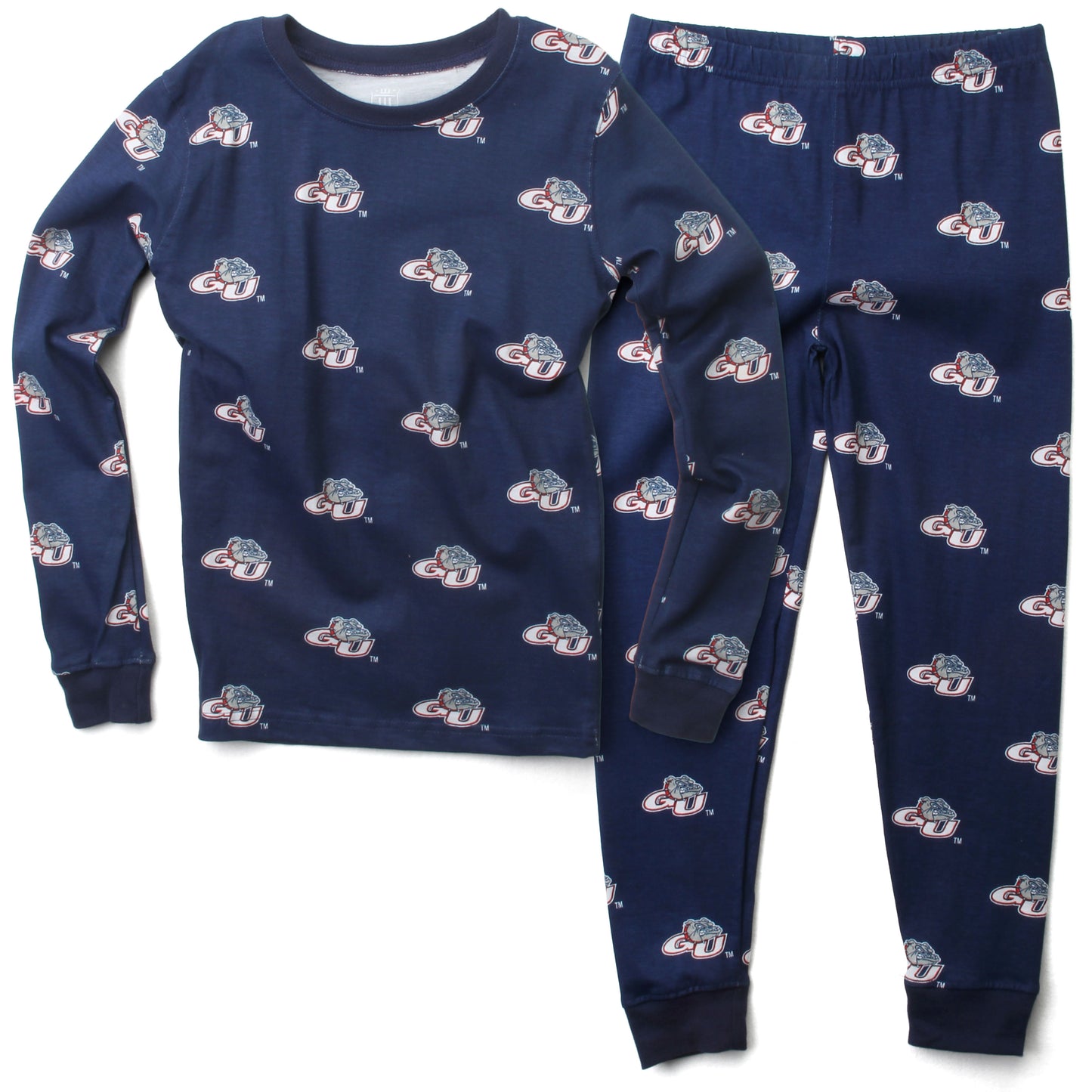 Gonzaga Bulldogs Youth Allover Print LS Pajama