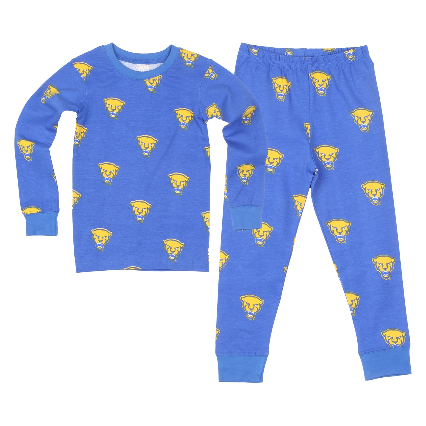 Pittsburgh Panthers Youth Allover Print LS Pajama