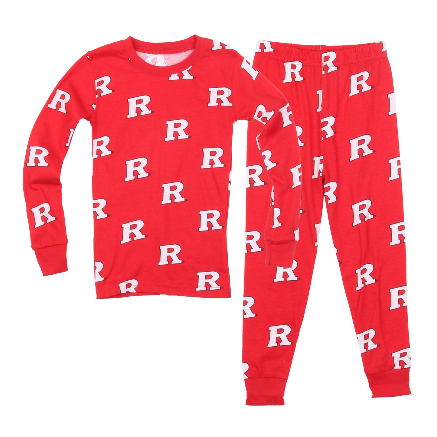 Rutgers Scarlet Knights Youth Allover Print LS Pajama