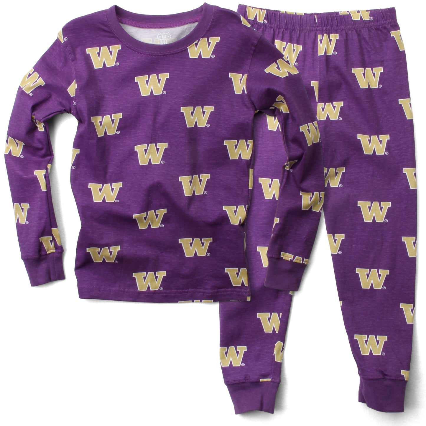 Washington Huskies Youth Allover Print LS Pajama