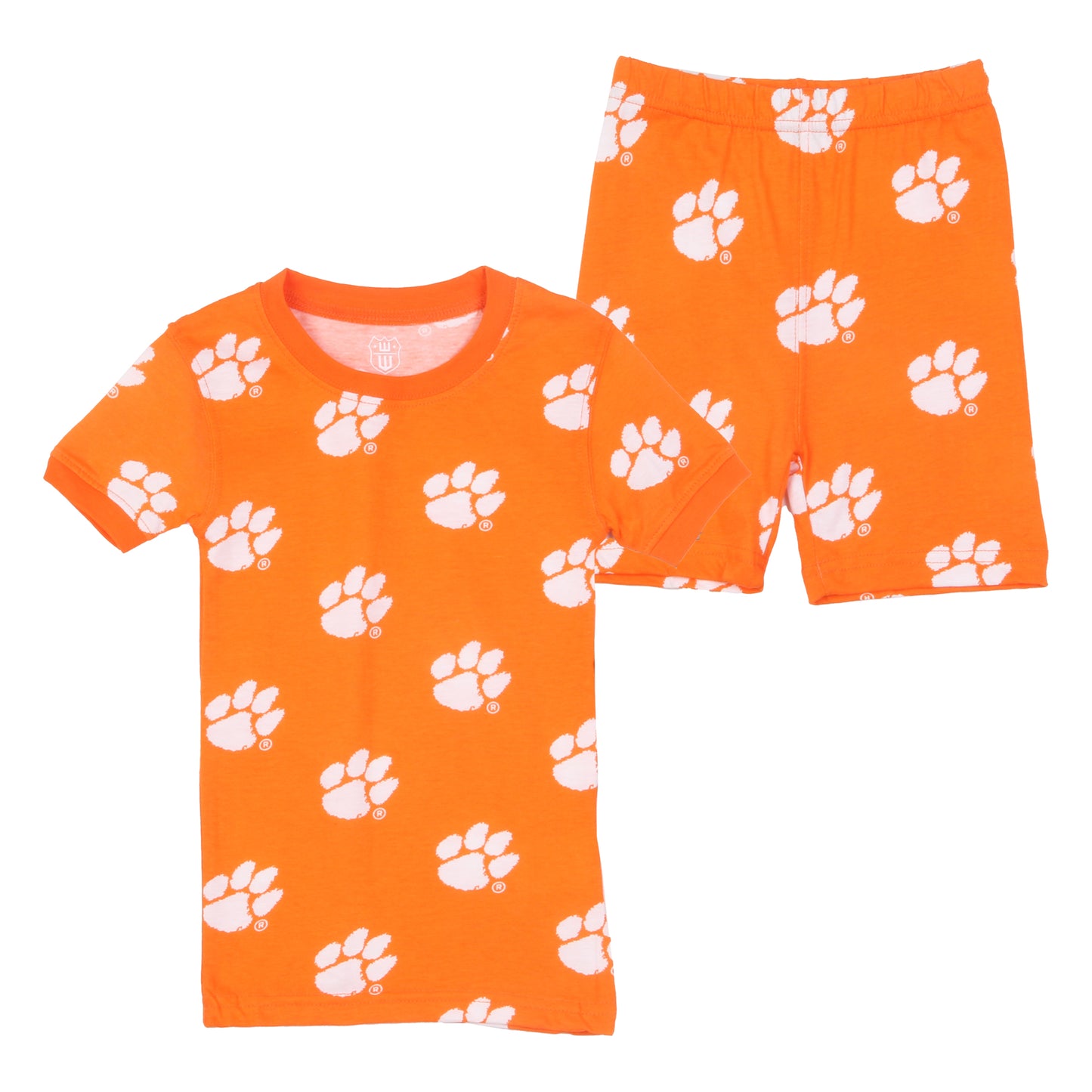 Clemson Tigers Youth Allover Print SS PJ