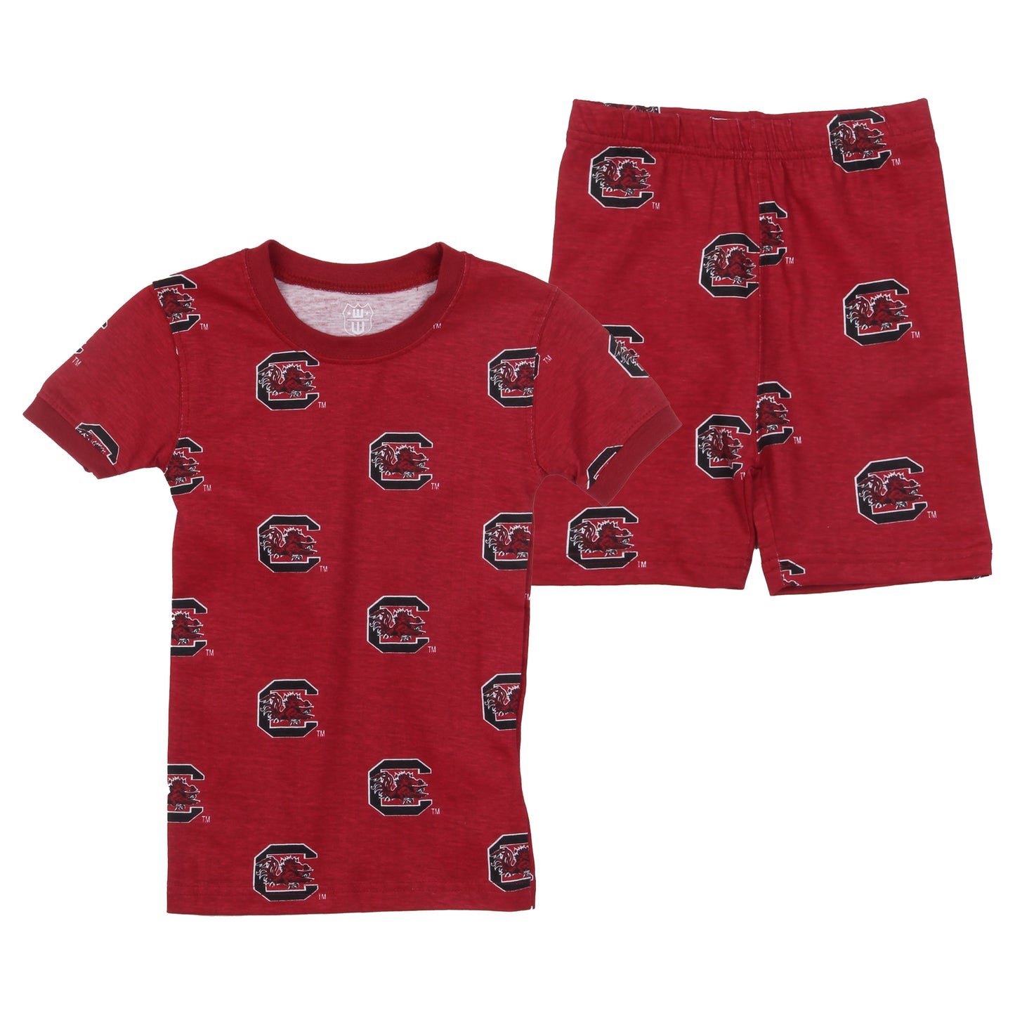 South Carolina Gamecocks Youth Allover Print SS PJ