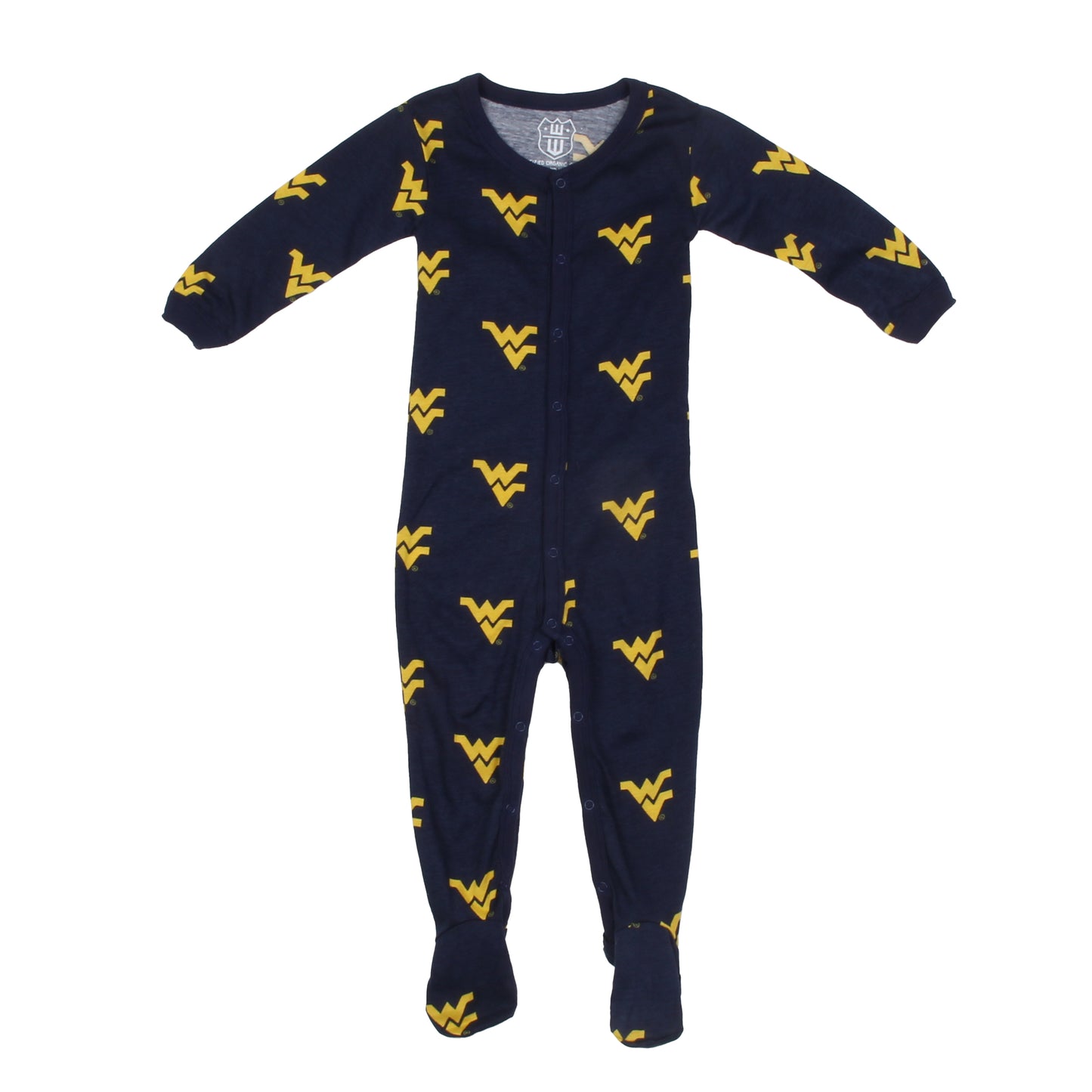 West Virginia Mountaineers Infant Footie Pajama