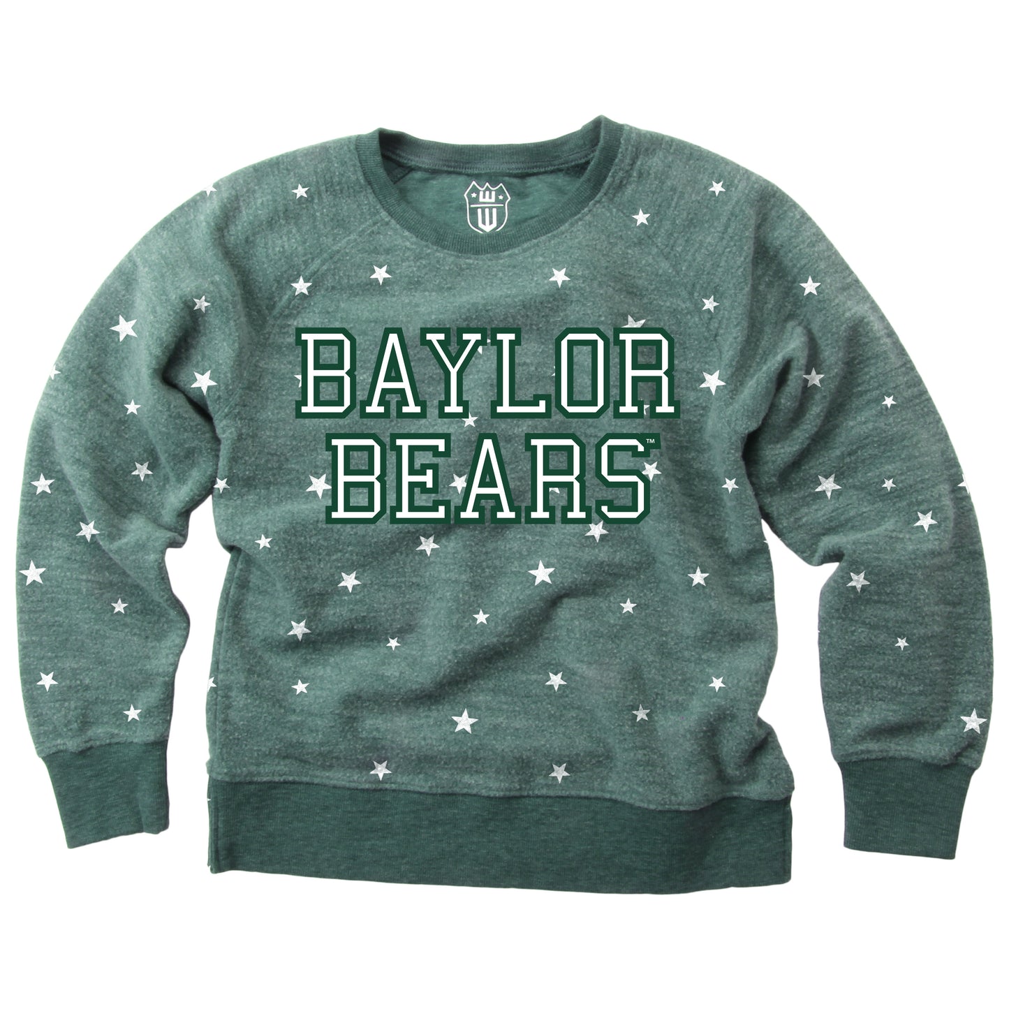 Baylor Bears Youth Girls Allover Star Fleece Top
