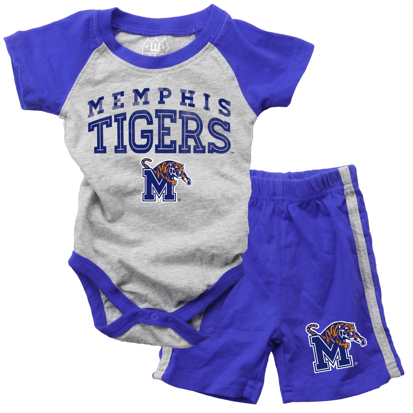 Memphis Tigers Infant SS Hopper Short Sleeve Set